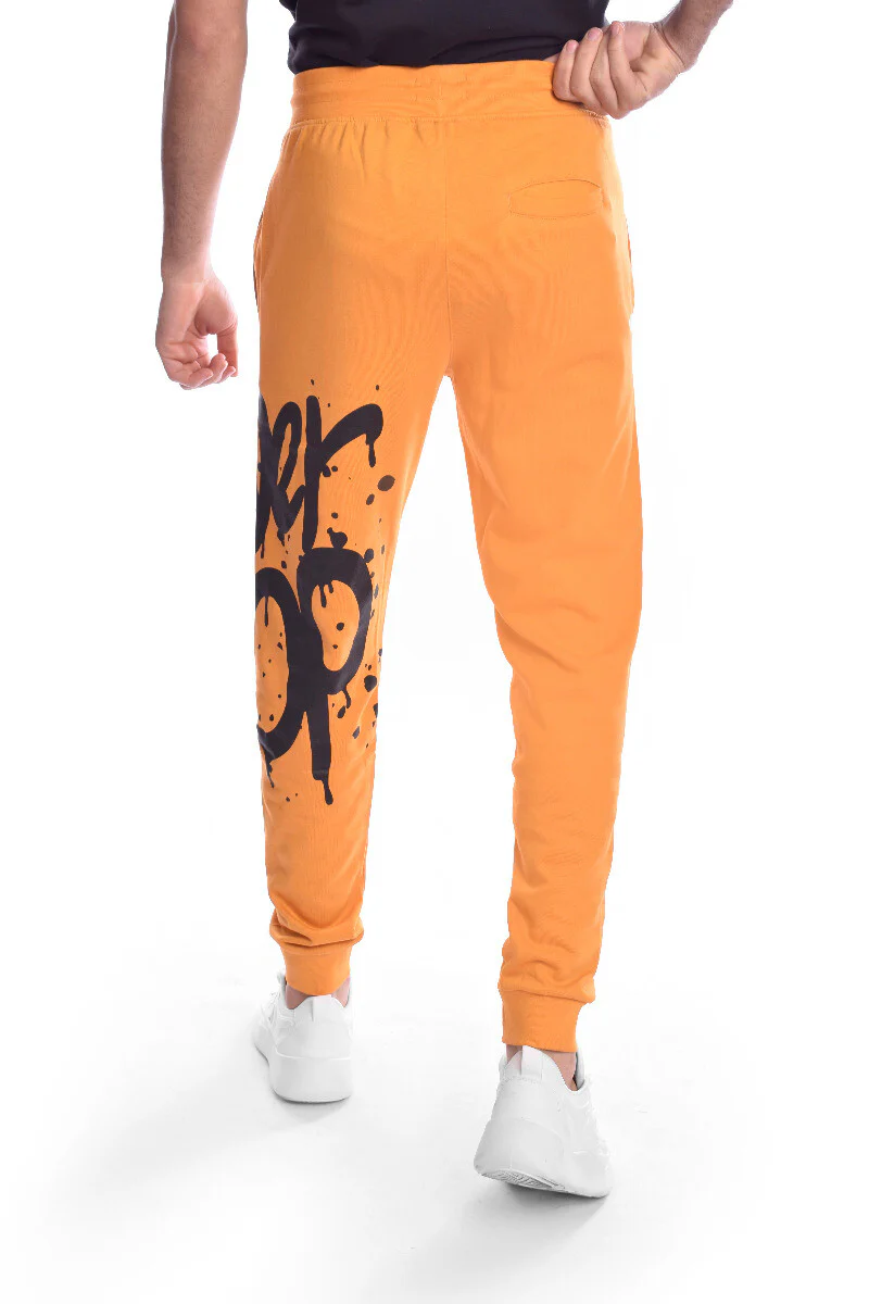 Men's Printed Slim Fit Elasticated Waist Sports Sweatpants - Image 2