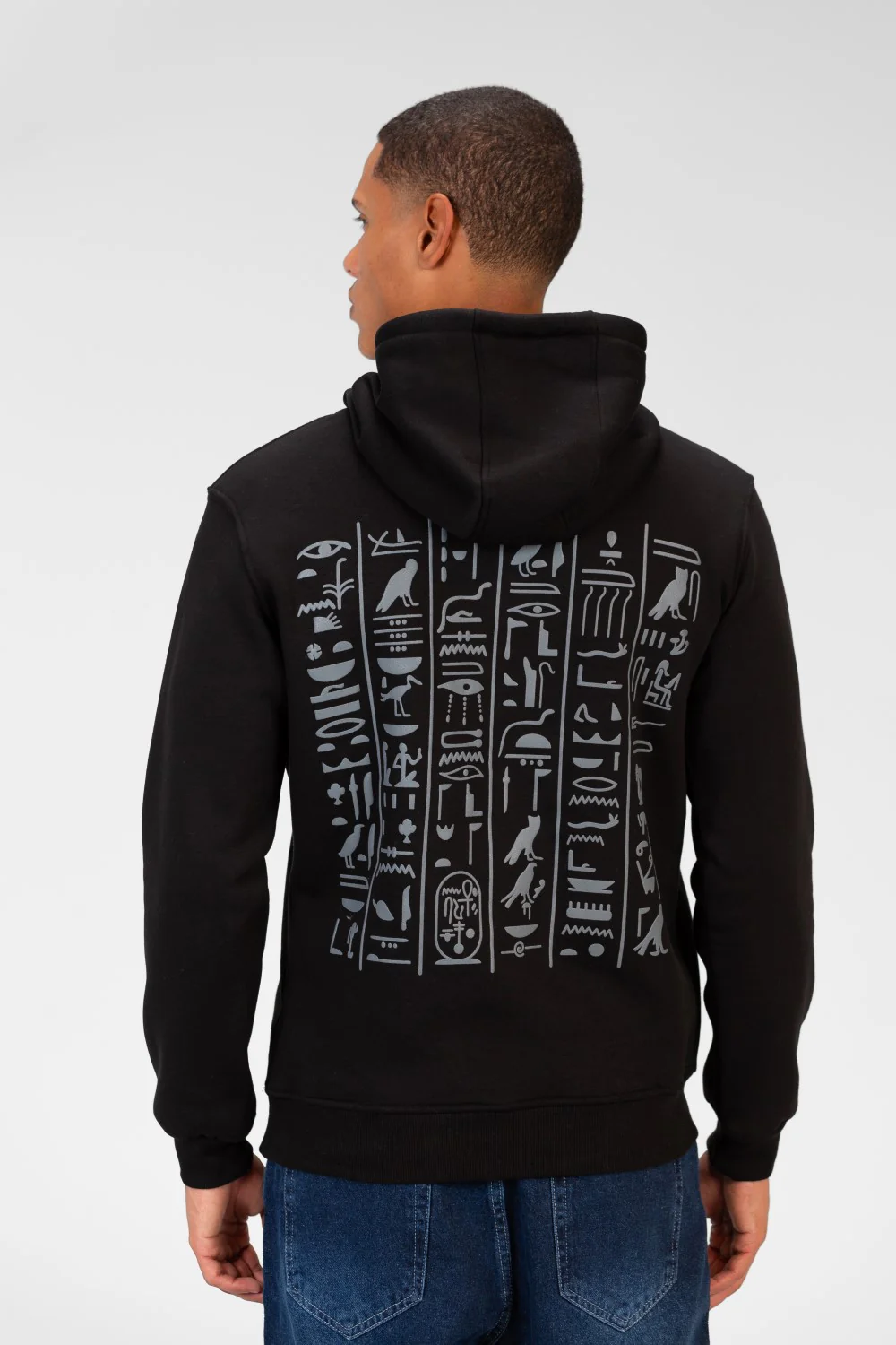 Men's Printed Slim Fit Sweatshirt With Front Pocket - Image 2
