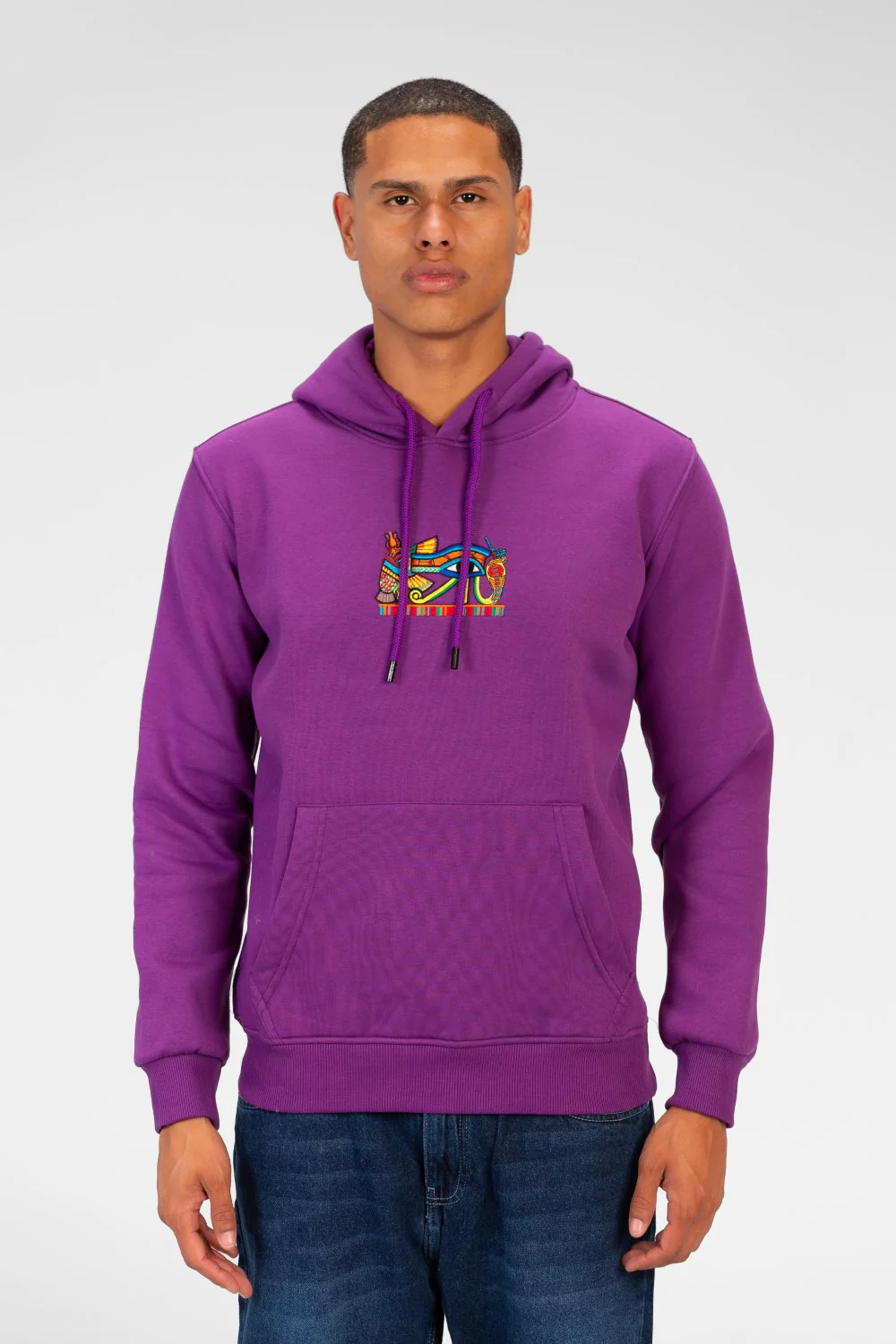 Men's Printed Slim Fit Sweatshirt With Front Pocket - Image 5