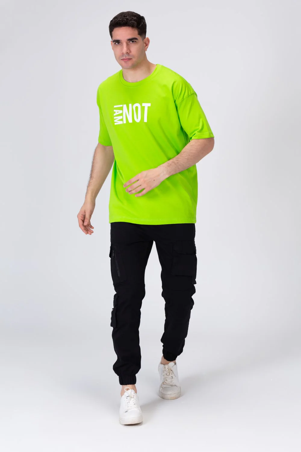 Mens Printed T-shirt With Round Neck - Image 3