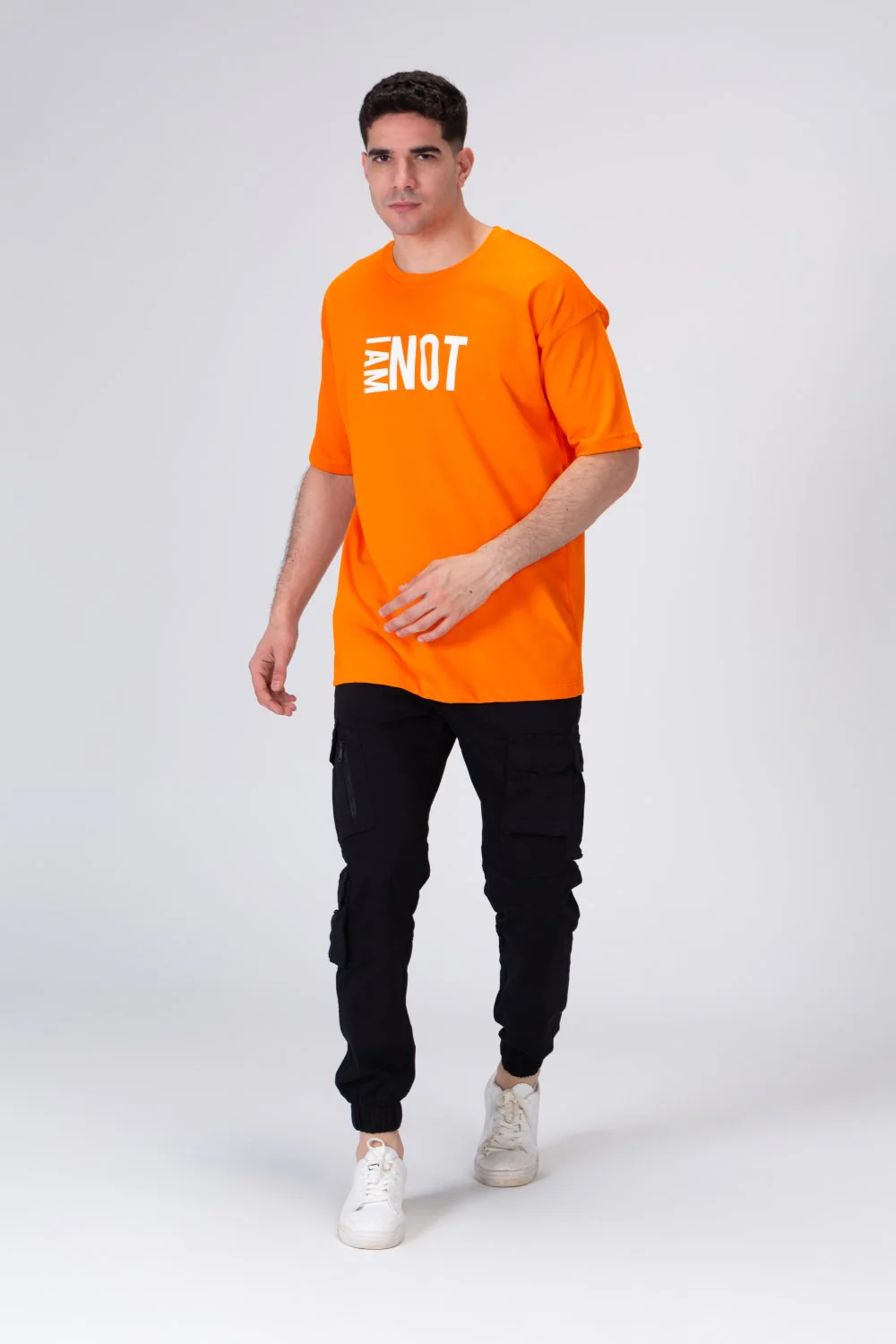 Mens Printed T-shirt With Round Neck - Image 4