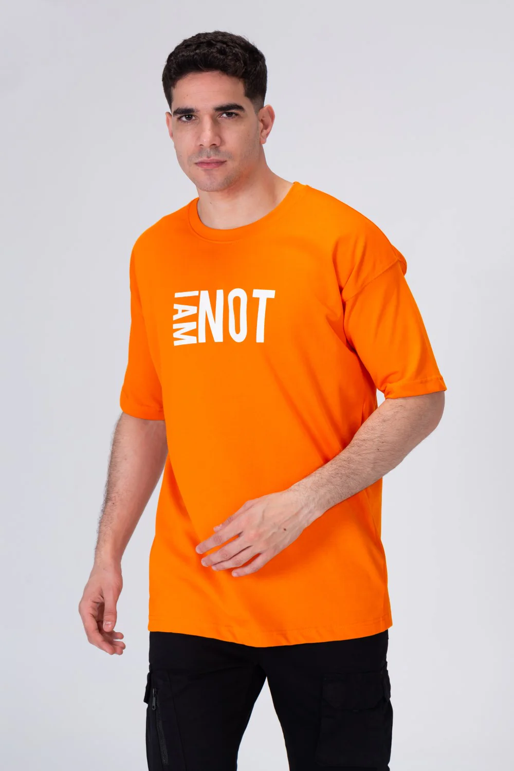 Mens Printed T-shirt With Round Neck - Image 6