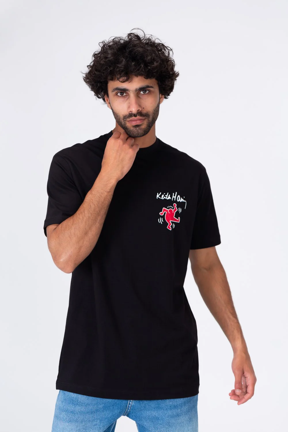 Mens Printed T-shirt With Short Sleeves And Rround Neck