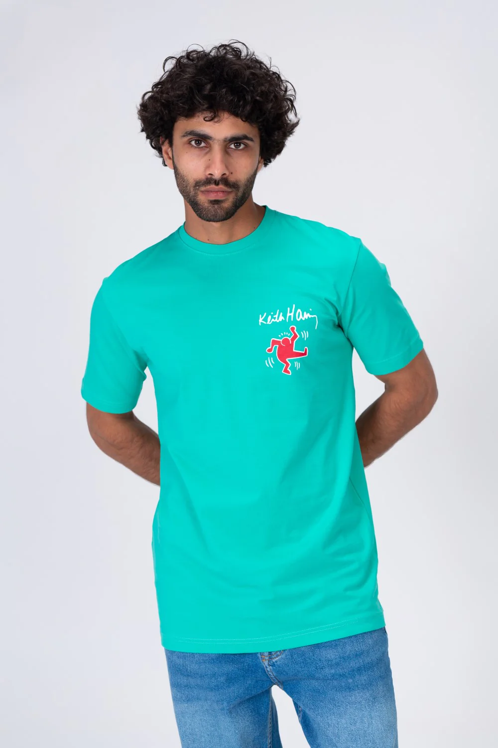 Mens Printed T-shirt With Short Sleeves And Rround Neck - Image 6