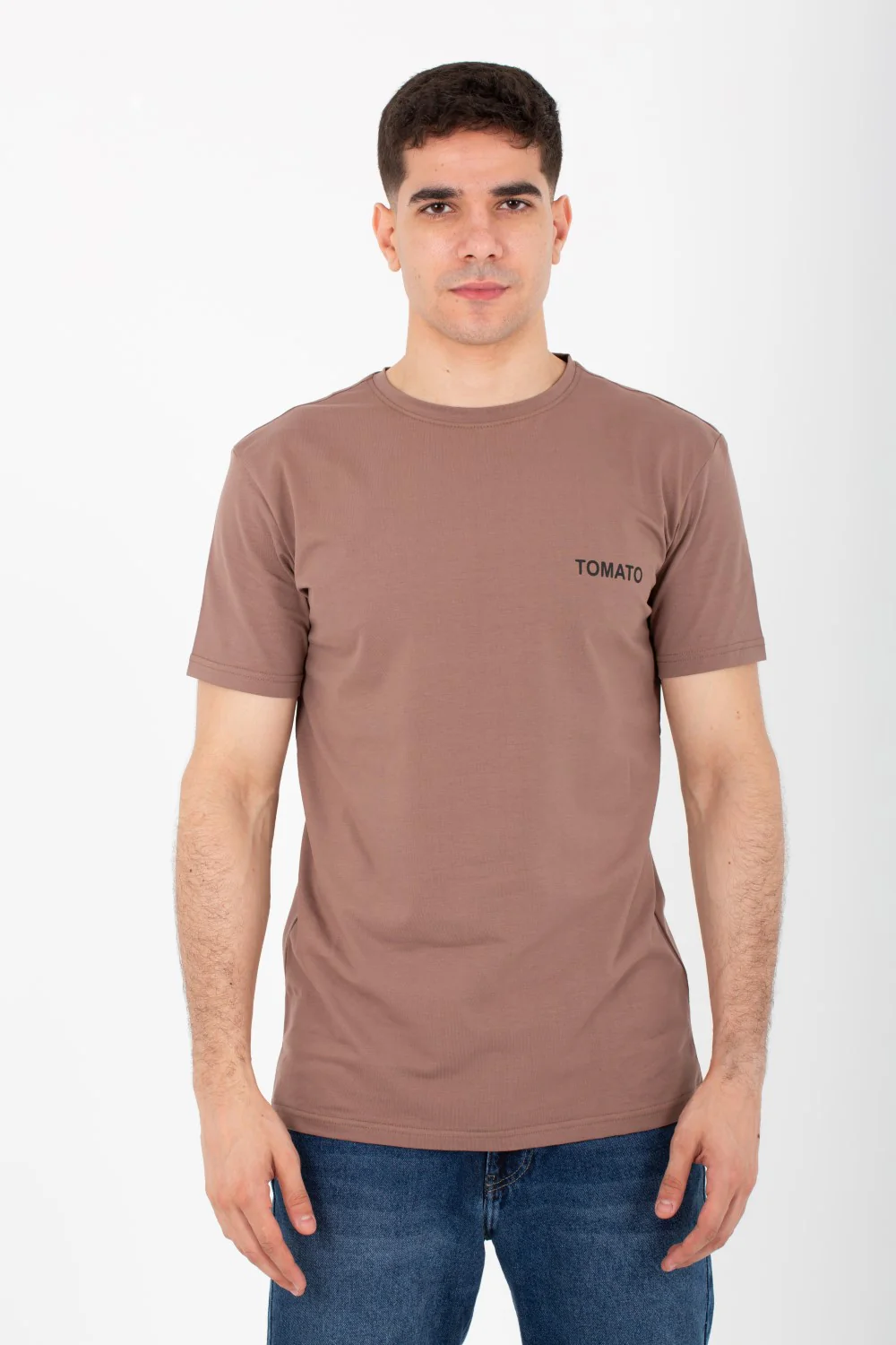 Mens Printed T-shirt With Single Lycra Material And Short Sleeves - Image 6