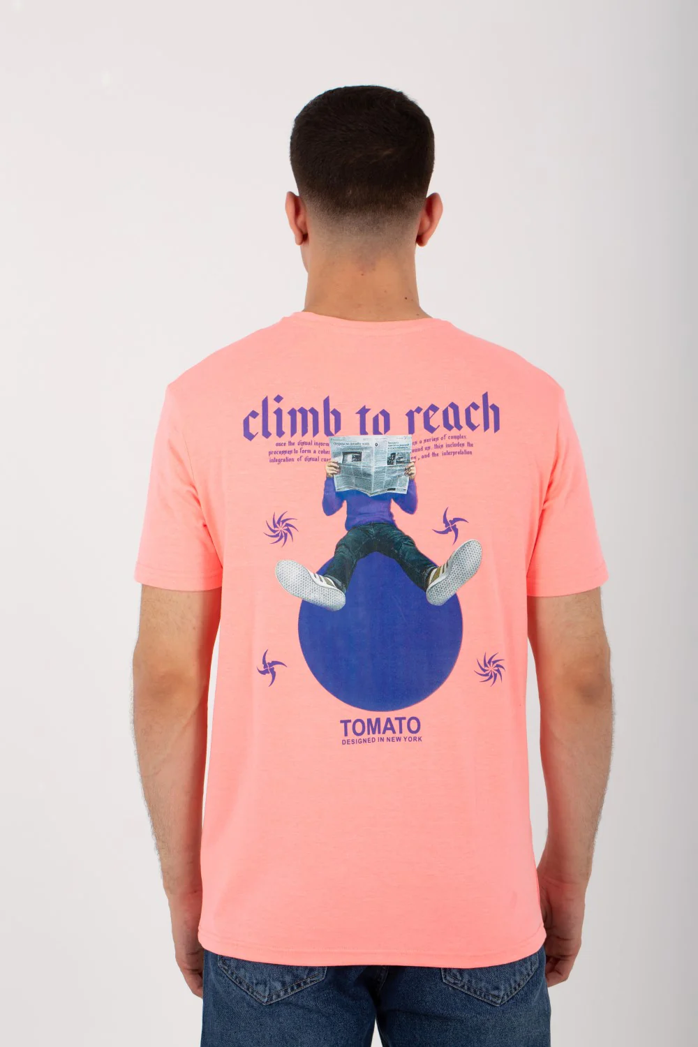 Mens Printed T-shirt With Single Lycra Material And Short Sleeves - Image 8