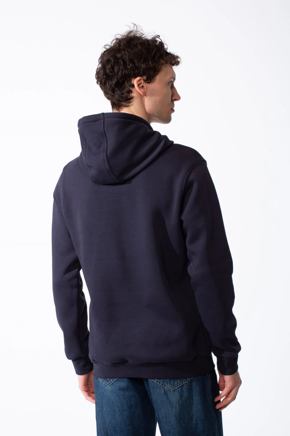 Men's Puff-Print Graphic Cross Over Hood Kangaroo Pocket Comfort With Clear Artistic Statement Slim Fit Sweatshirt - Image 10