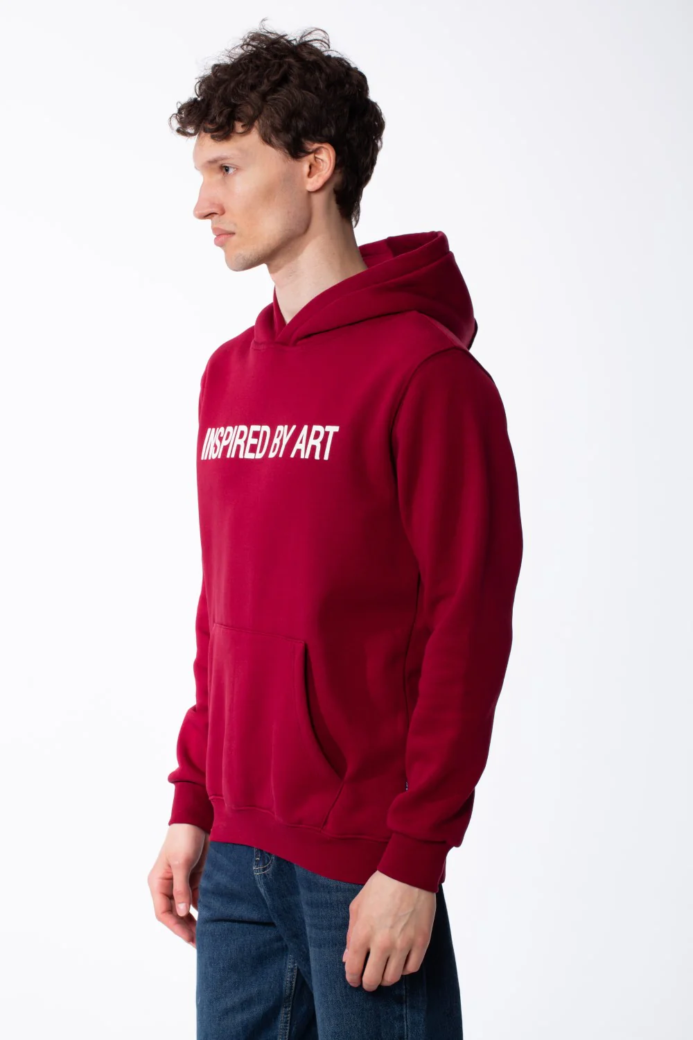 Men's Puff-Print Graphic Cross Over Hood Kangaroo Pocket Comfort With Clear Artistic Statement Slim Fit Sweatshirt - Image 24