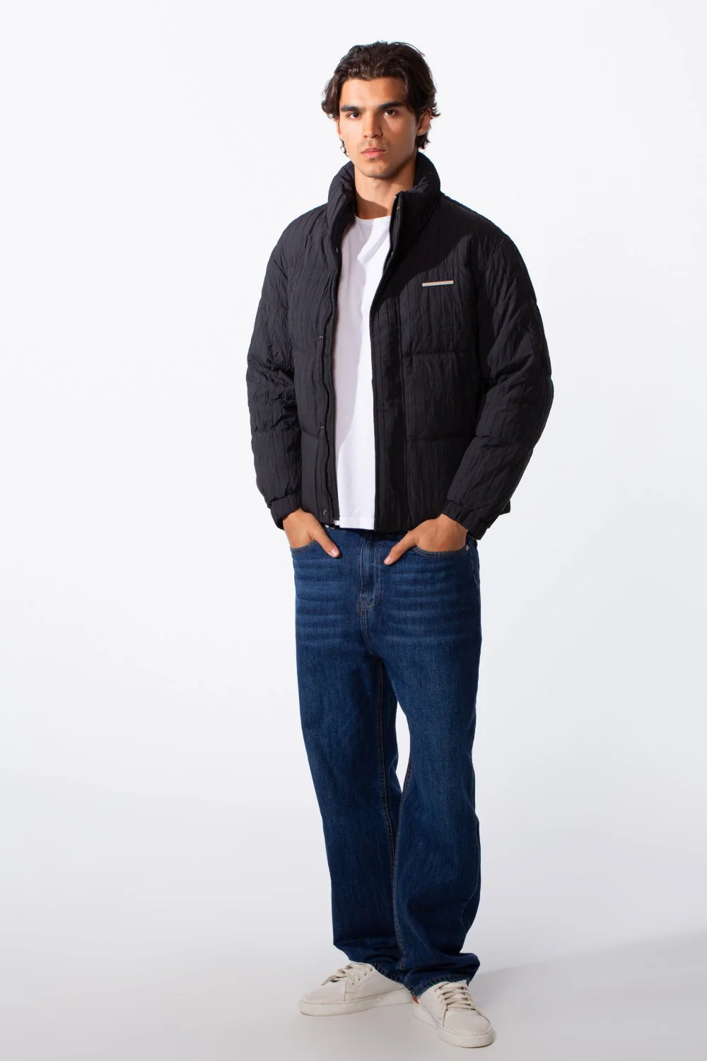 Men's Quilted Hooded Puffer Waterproof Jacket - Image 3