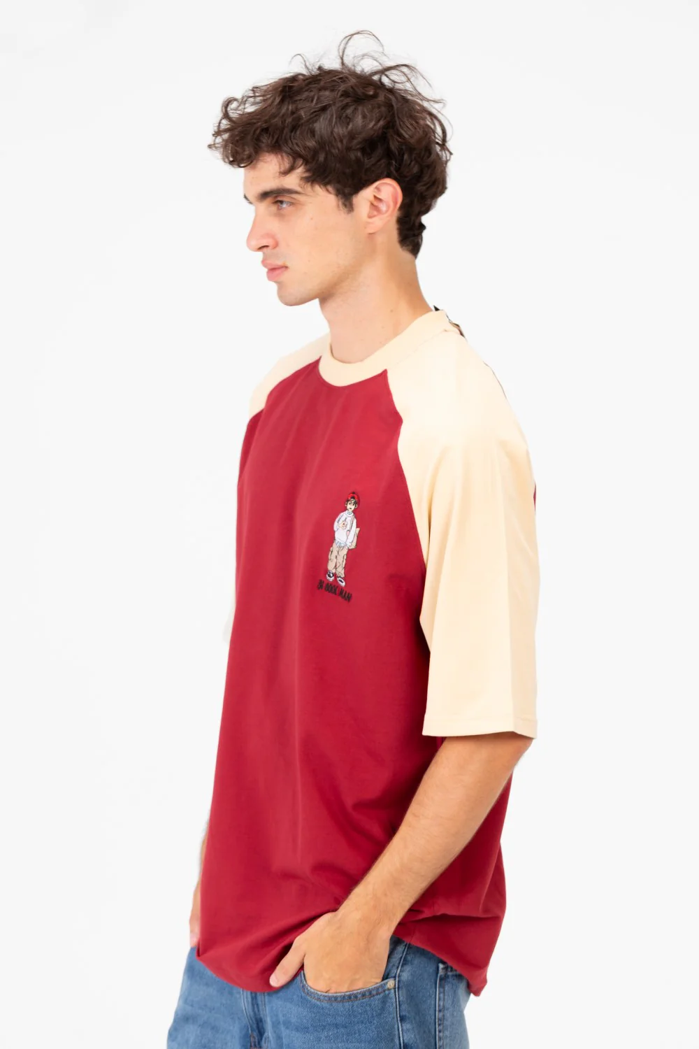 Men's Regular Fit Contrast Half Sleeve Printed T-Shirt - Image 11