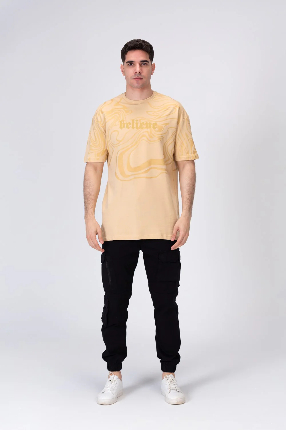 Mens Regular Fit Cotton Round Neck T-shirt - Image 3