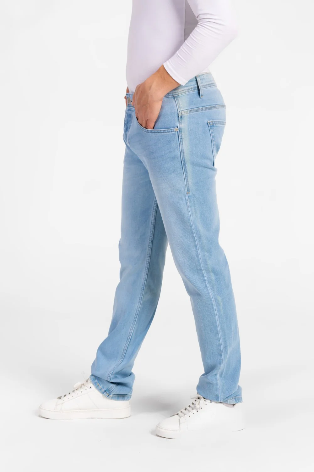 Men's Regular Fit Five Pocket Used Jeans Pants - Image 12