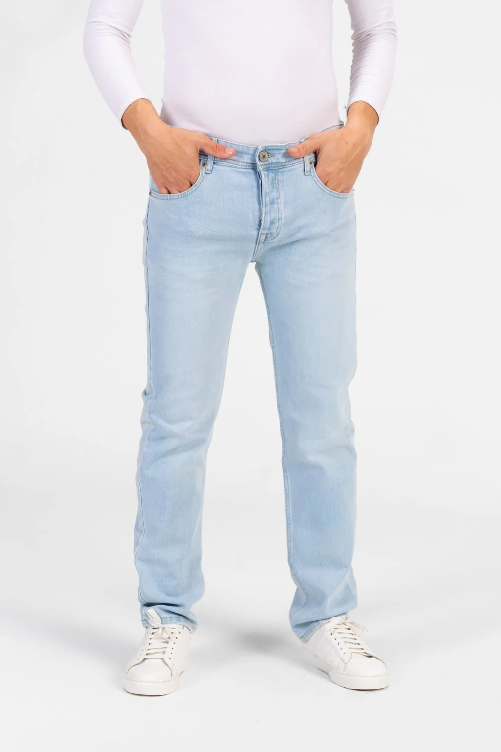 Men's Regular Fit Five Pocket Used Jeans Pants - Image 13
