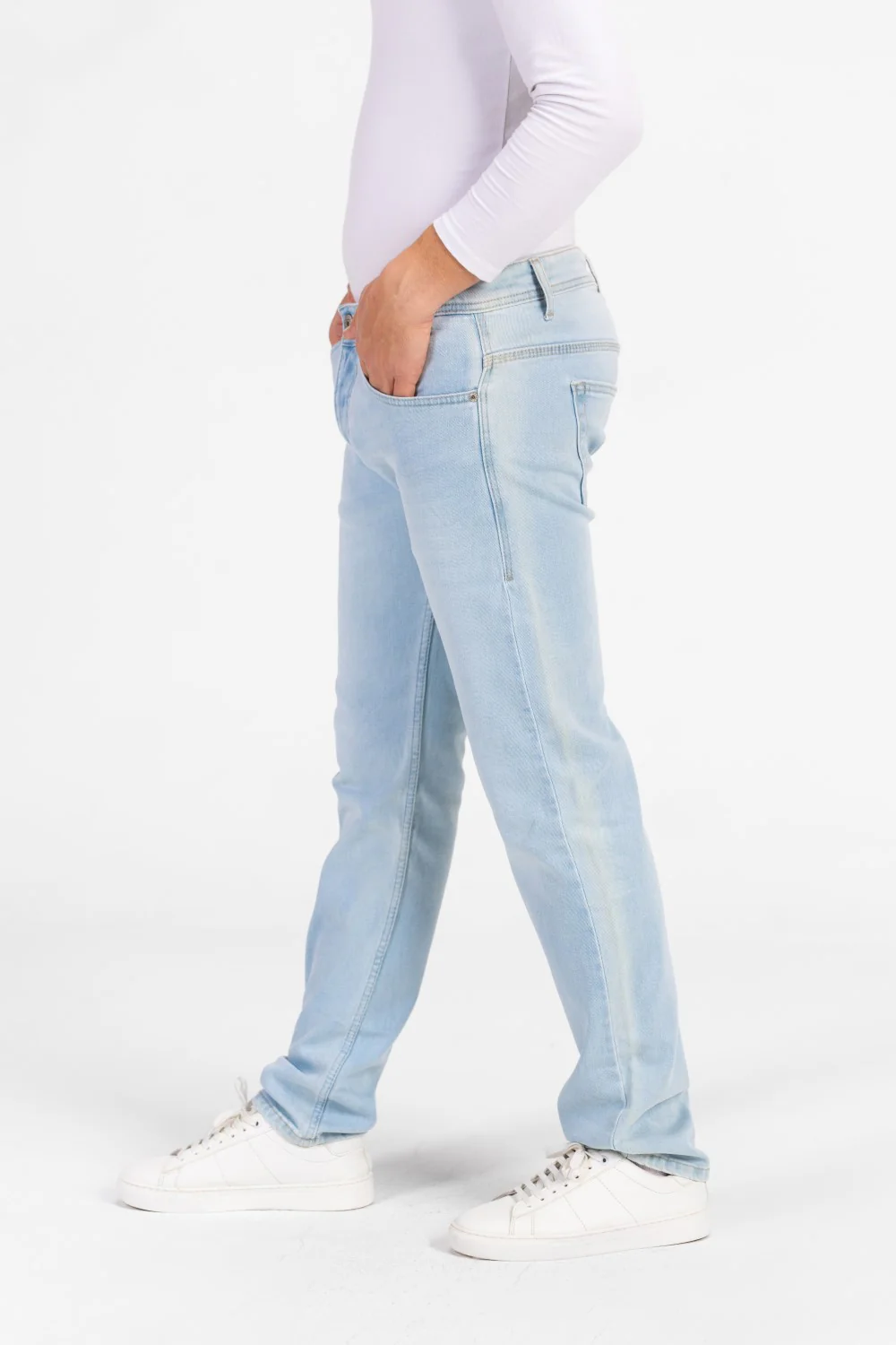 Men's Regular Fit Five Pocket Used Jeans Pants - Image 16