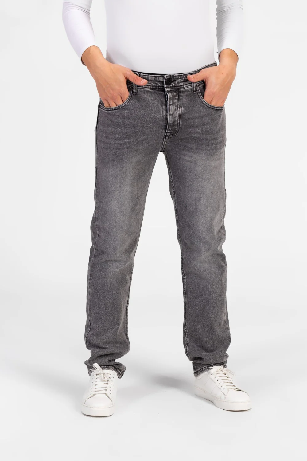 Men's Regular Fit Five Pocket Used Jeans Pants - Image 5