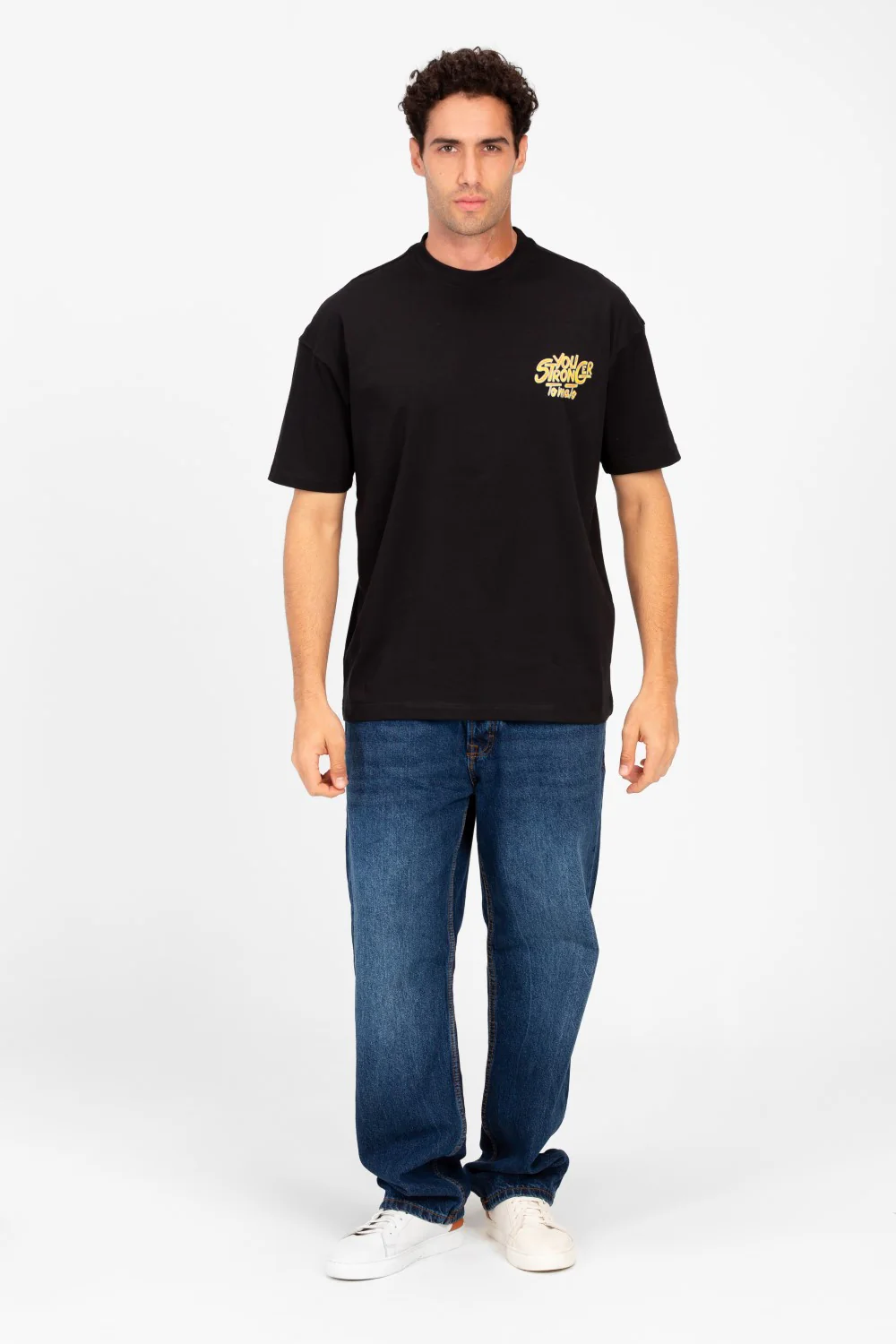 Men's Regular Fit Half Sleeve T-shirt With Text Print - Image 8