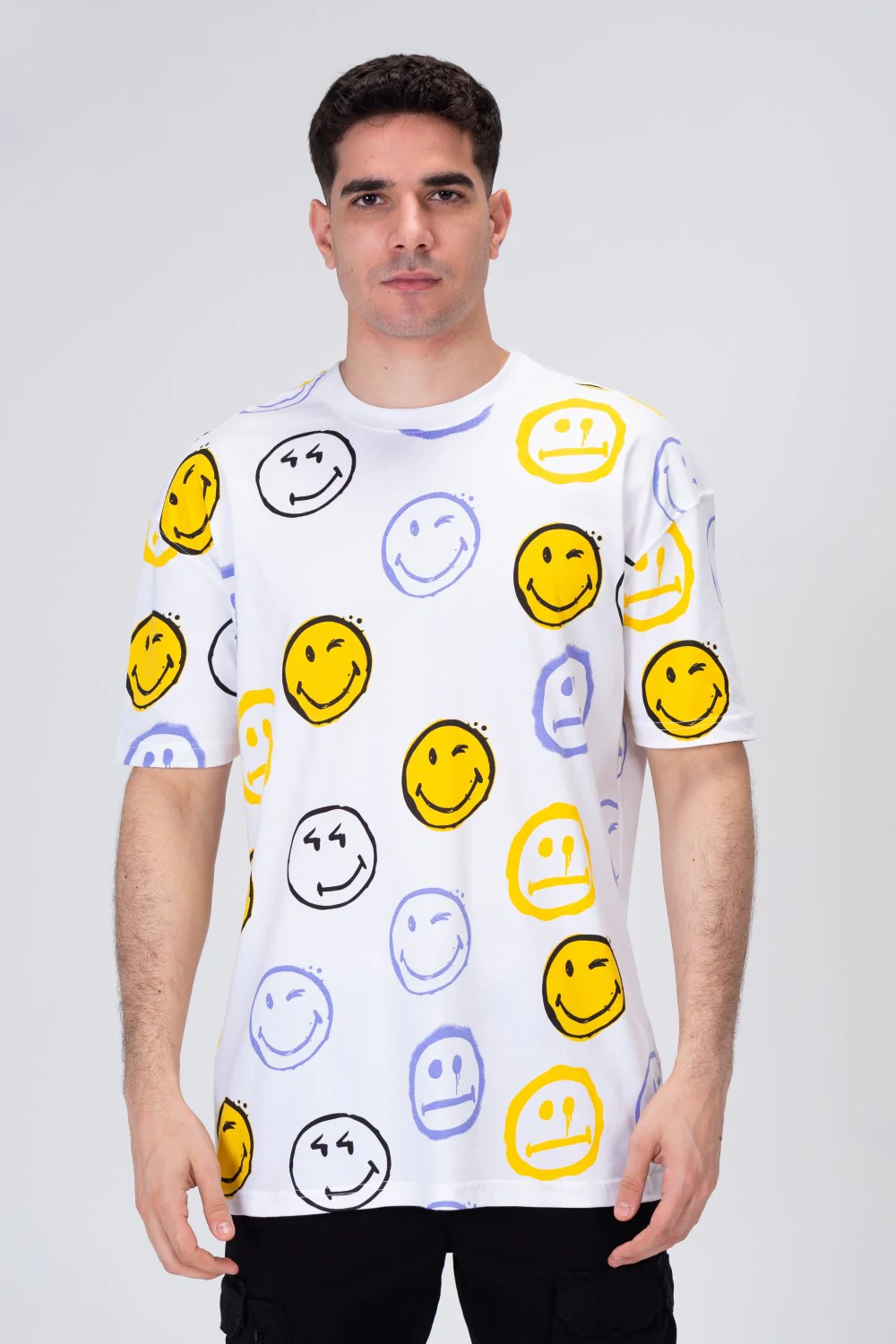 Mens Regular Fit Half Sleeves T-shirt With Wink Print - Image 9