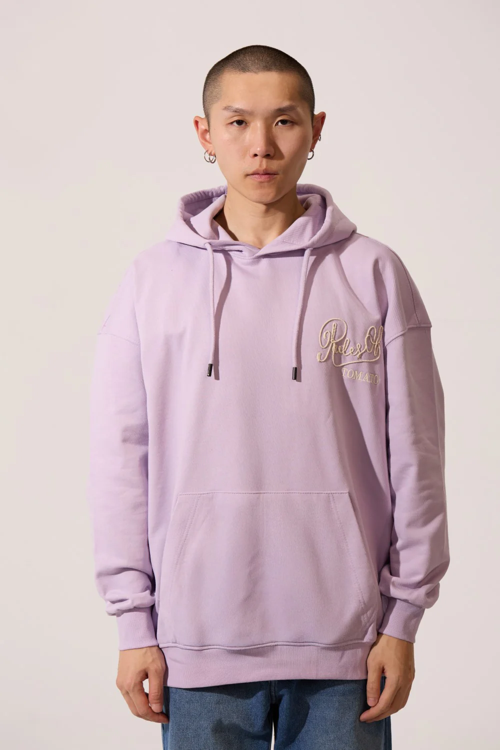 Men's Regular Fit Hooded Sweatshirt With Kangaroo Pocket And Front & Back Print - Image 9