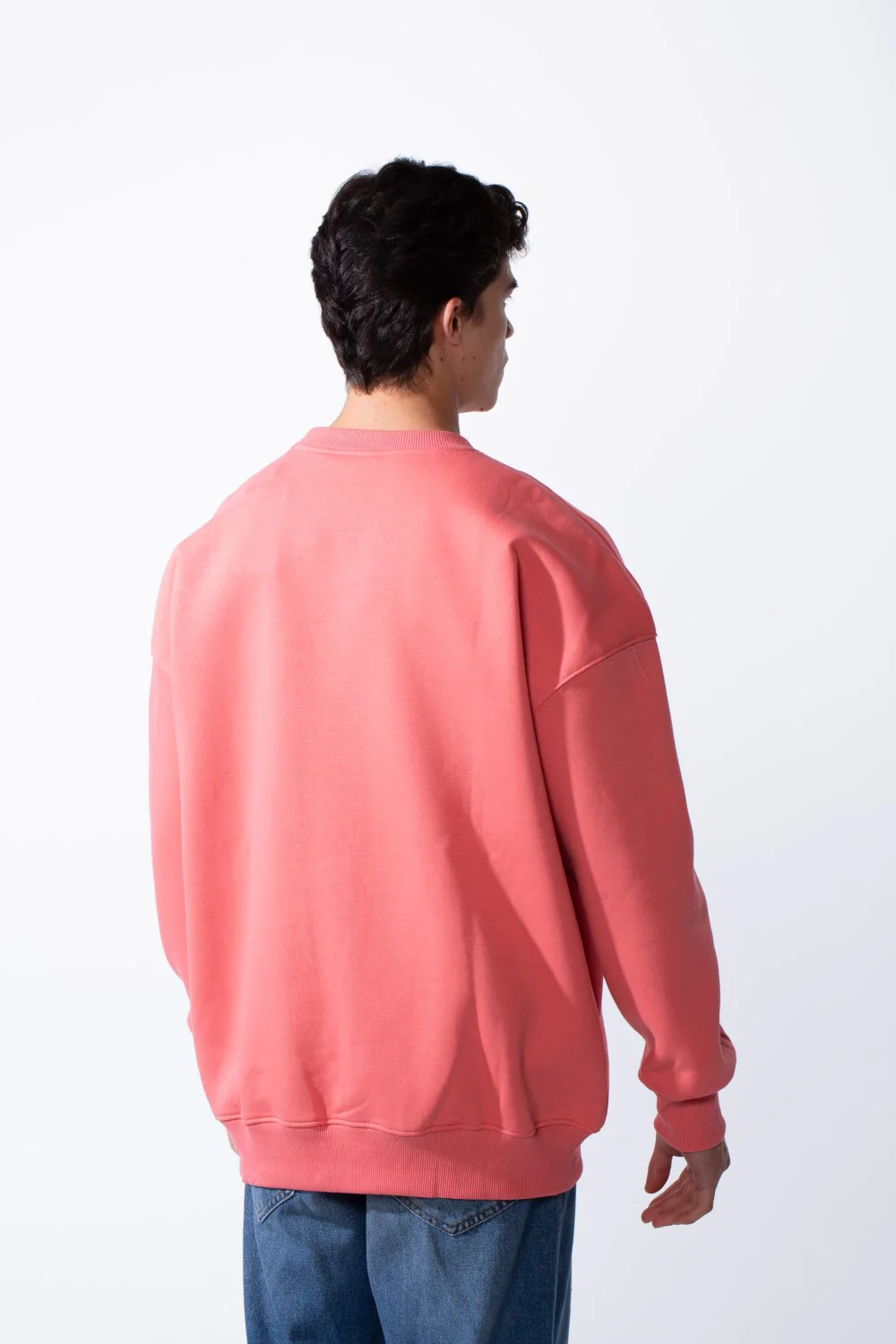 Men's Regular Fit Long Sleeve Crew Neck Kangaroo Pocket Knit Comfortable Melton Sweatshirt - Image 14
