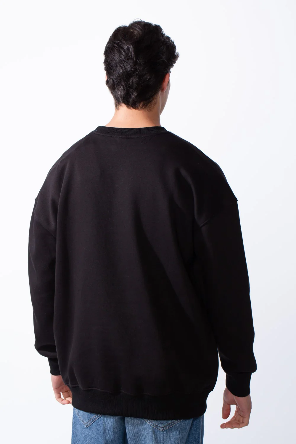 Men's Regular Fit Long Sleeve Crew Neck Kangaroo Pocket Knit Comfortable Melton Sweatshirt - Image 2