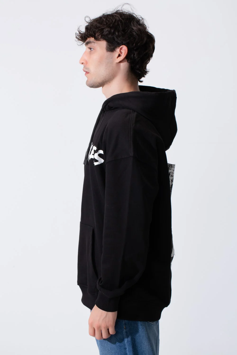 Men's Regular Fit Long Sleeves Hood Sweatshirt With A Memories Print - Image 3