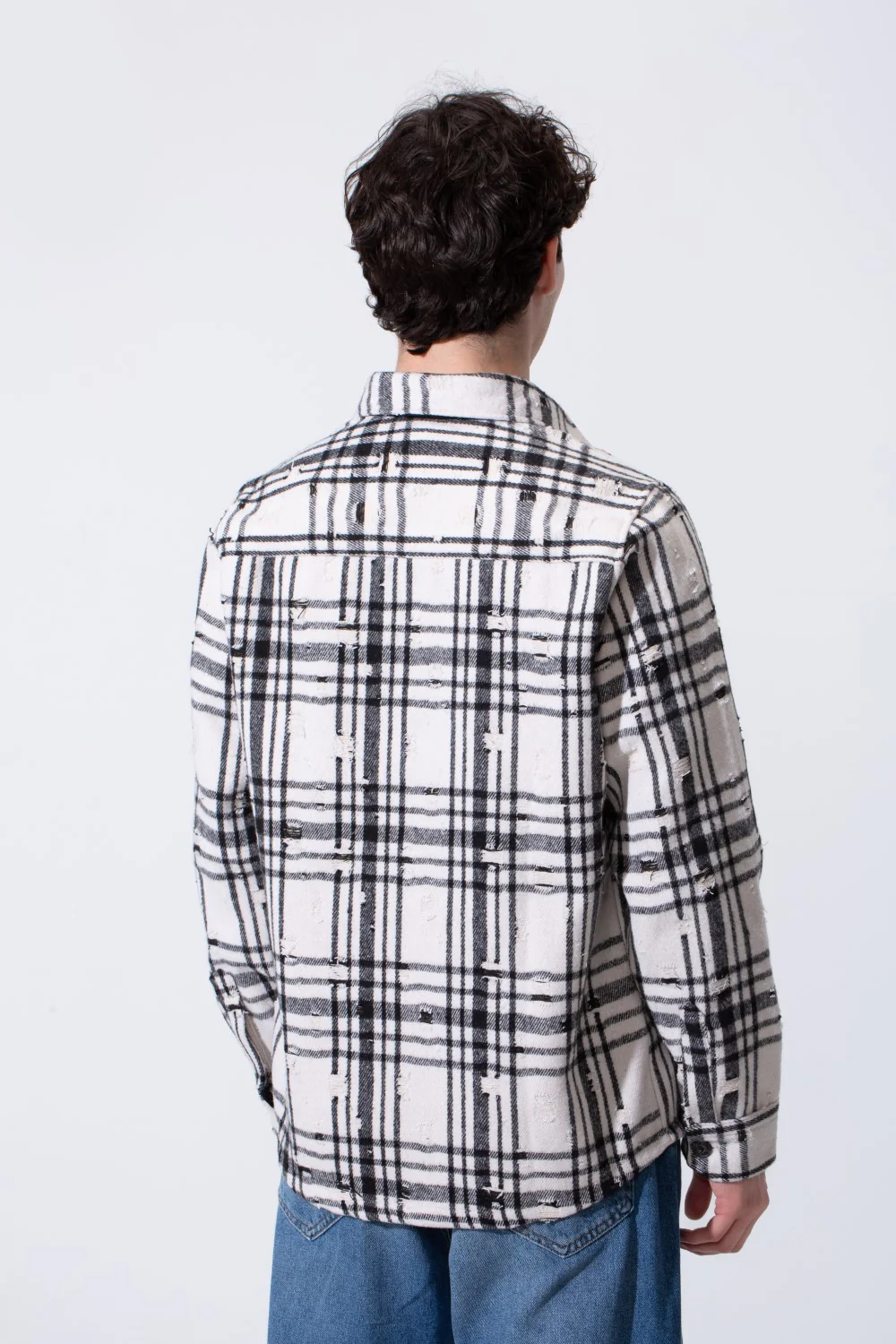 Men's Regular Fit Long Sleeves Winter Wool Shirt - Image 6