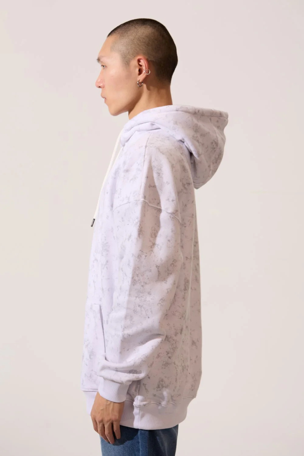 Men's Regular Fit Milton Acid Wash Hoodie Sweatshirt - Image 11