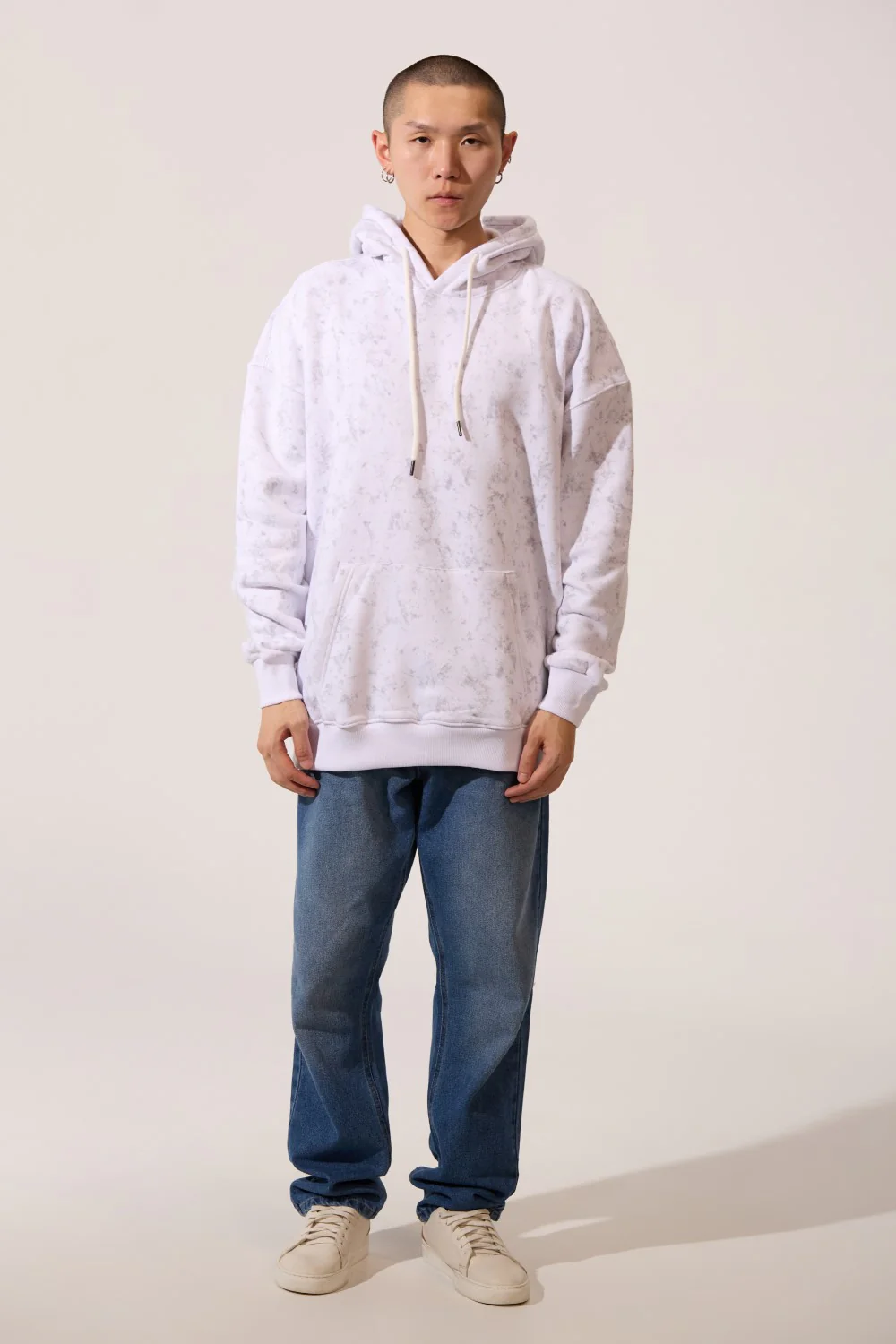 Men's Regular Fit Milton Acid Wash Hoodie Sweatshirt - Image 12