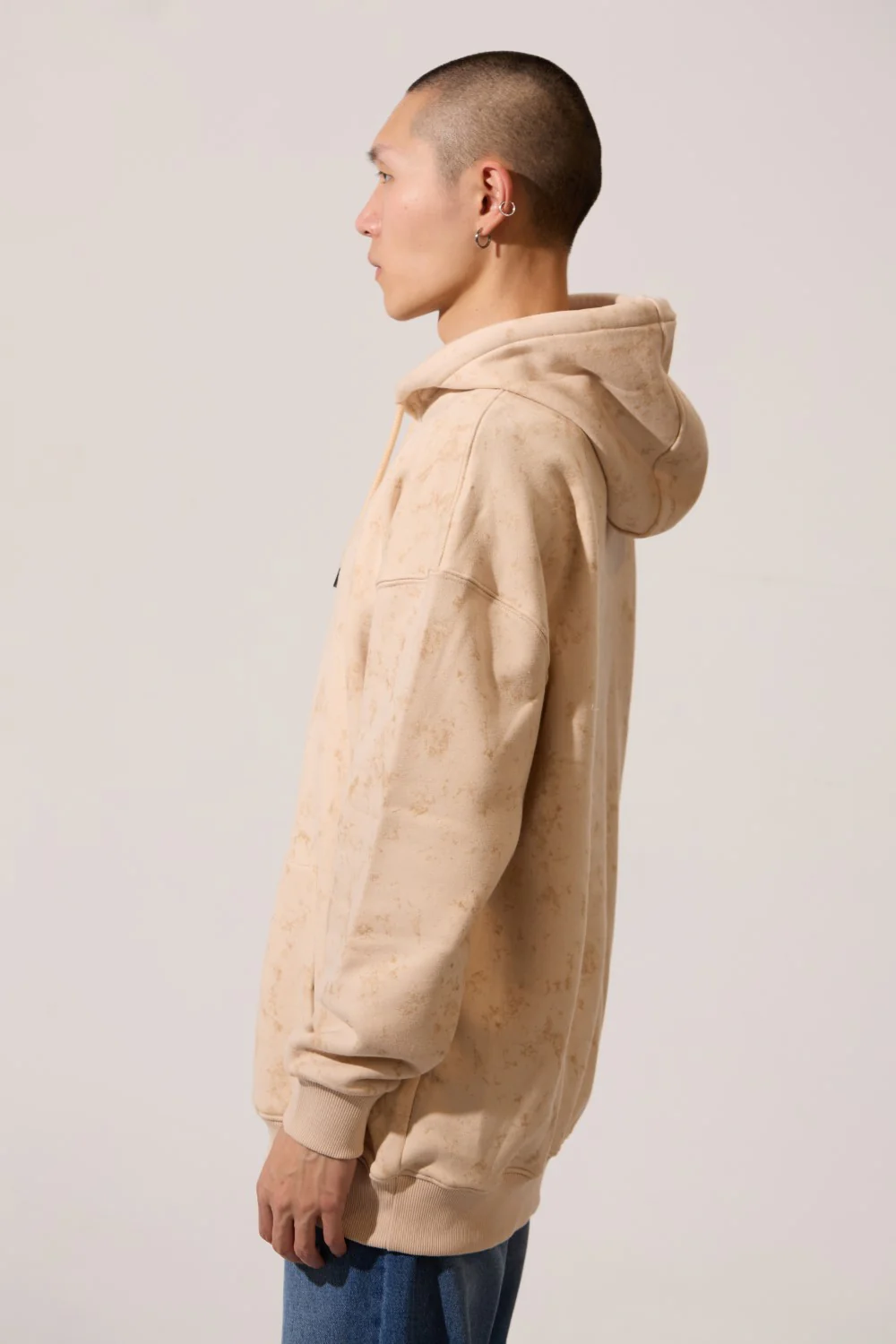Men's Regular Fit Milton Acid Wash Hoodie Sweatshirt - Image 3