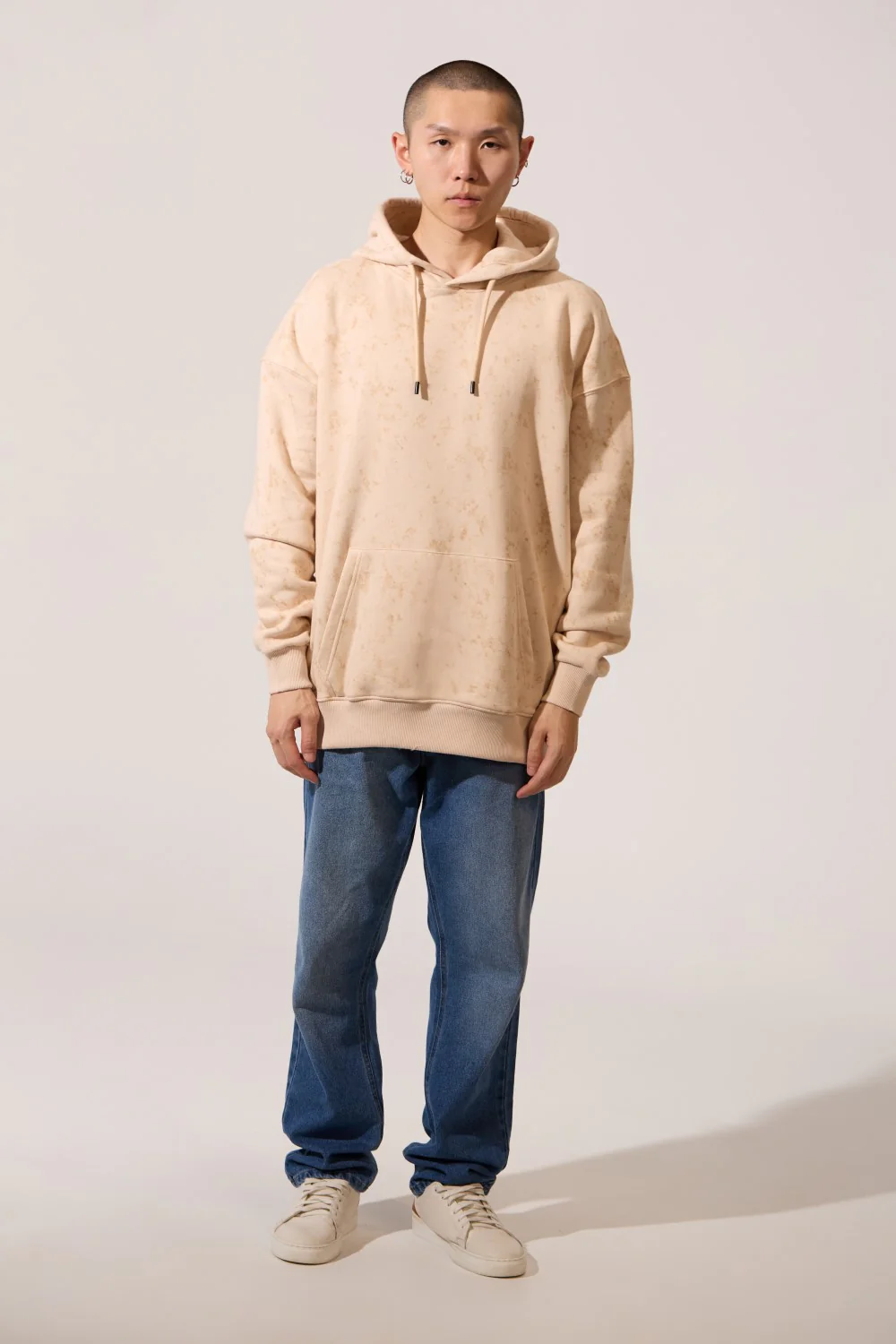 Men's Regular Fit Milton Acid Wash Hoodie Sweatshirt - Image 4