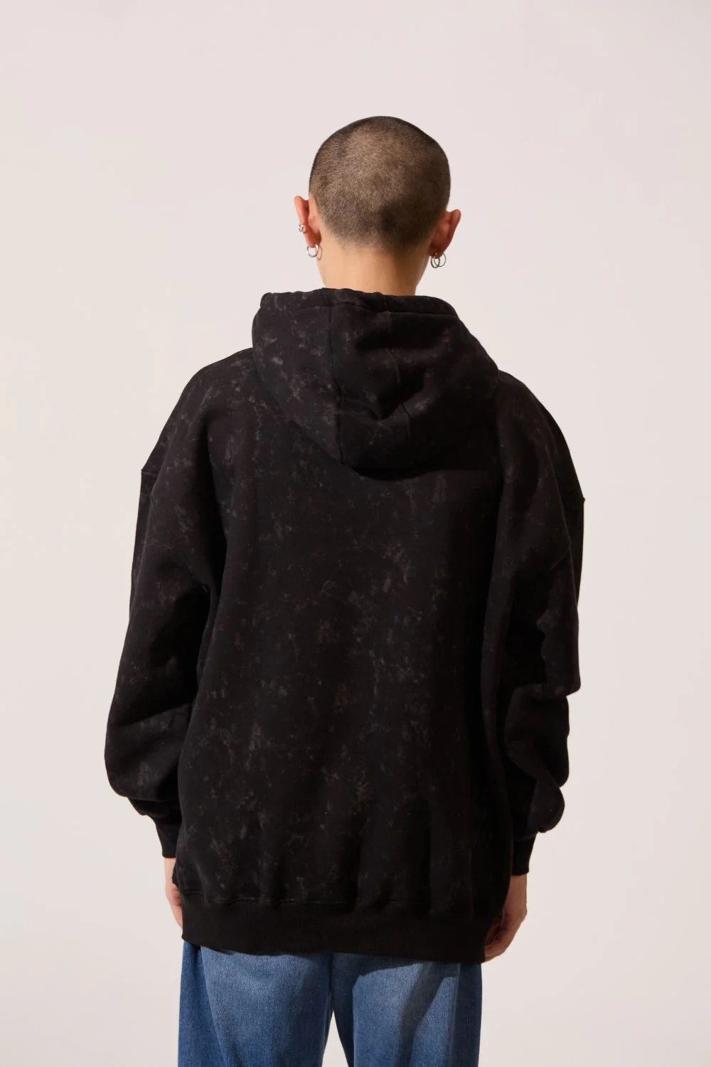 Men's Regular Fit Milton Acid Wash Hoodie Sweatshirt - Image 6