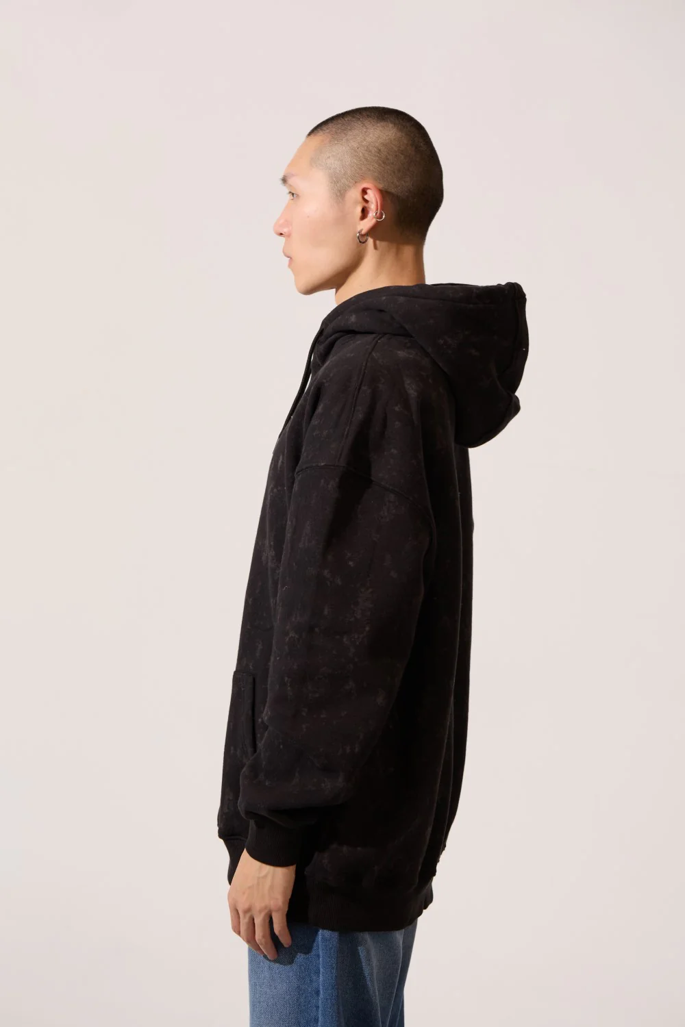 Men's Regular Fit Milton Acid Wash Hoodie Sweatshirt - Image 7