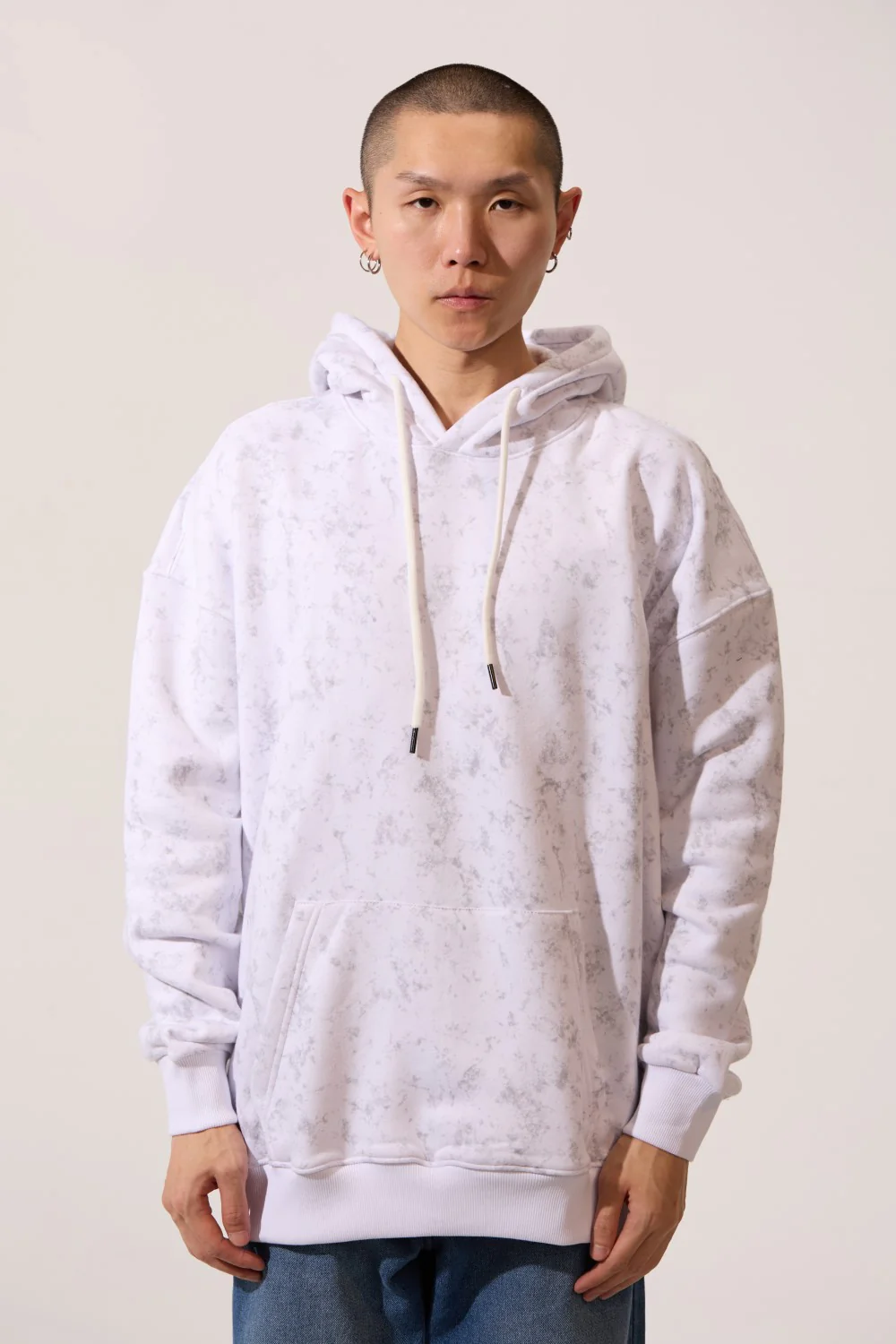 Men's Regular Fit Milton Acid Wash Hoodie Sweatshirt - Image 9
