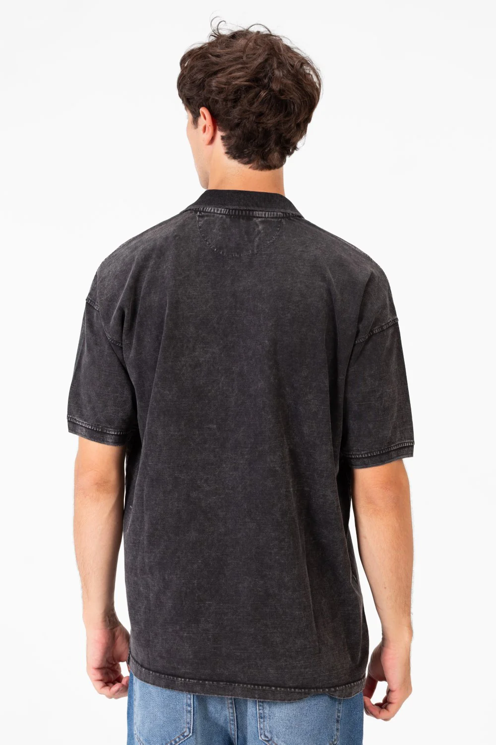 Men's Regular Fit Polo T-Shirt With Front Half Buttons And Short Sleeves - Image 6