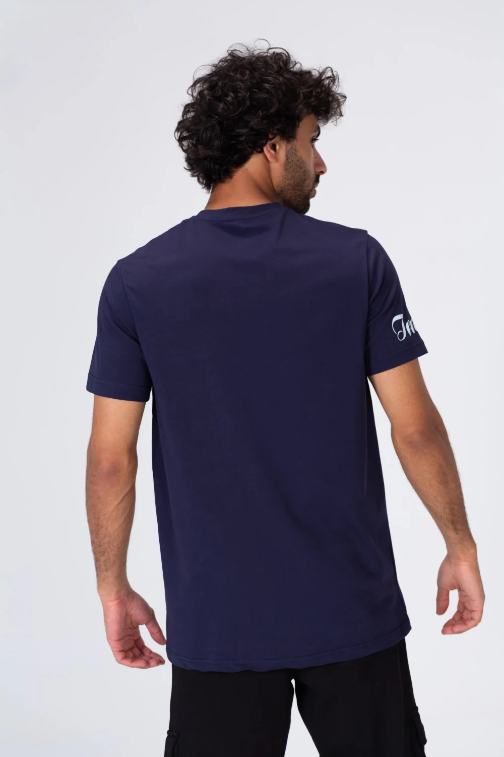 Mens Regular Fit Round Neck Printed T-shirt - Image 5