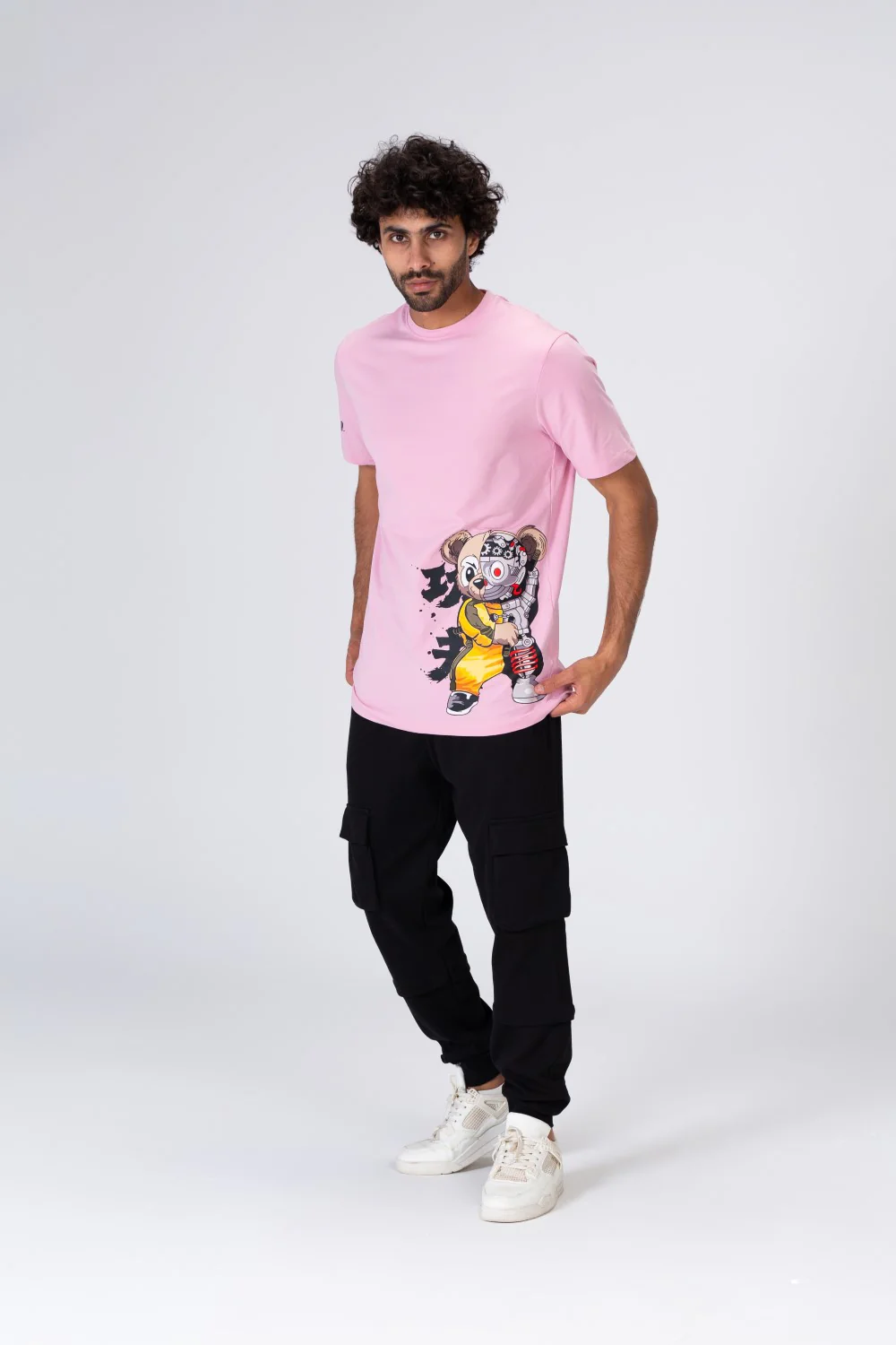 Mens Regular Fit Round Neck Printed T-shirt - Image 7