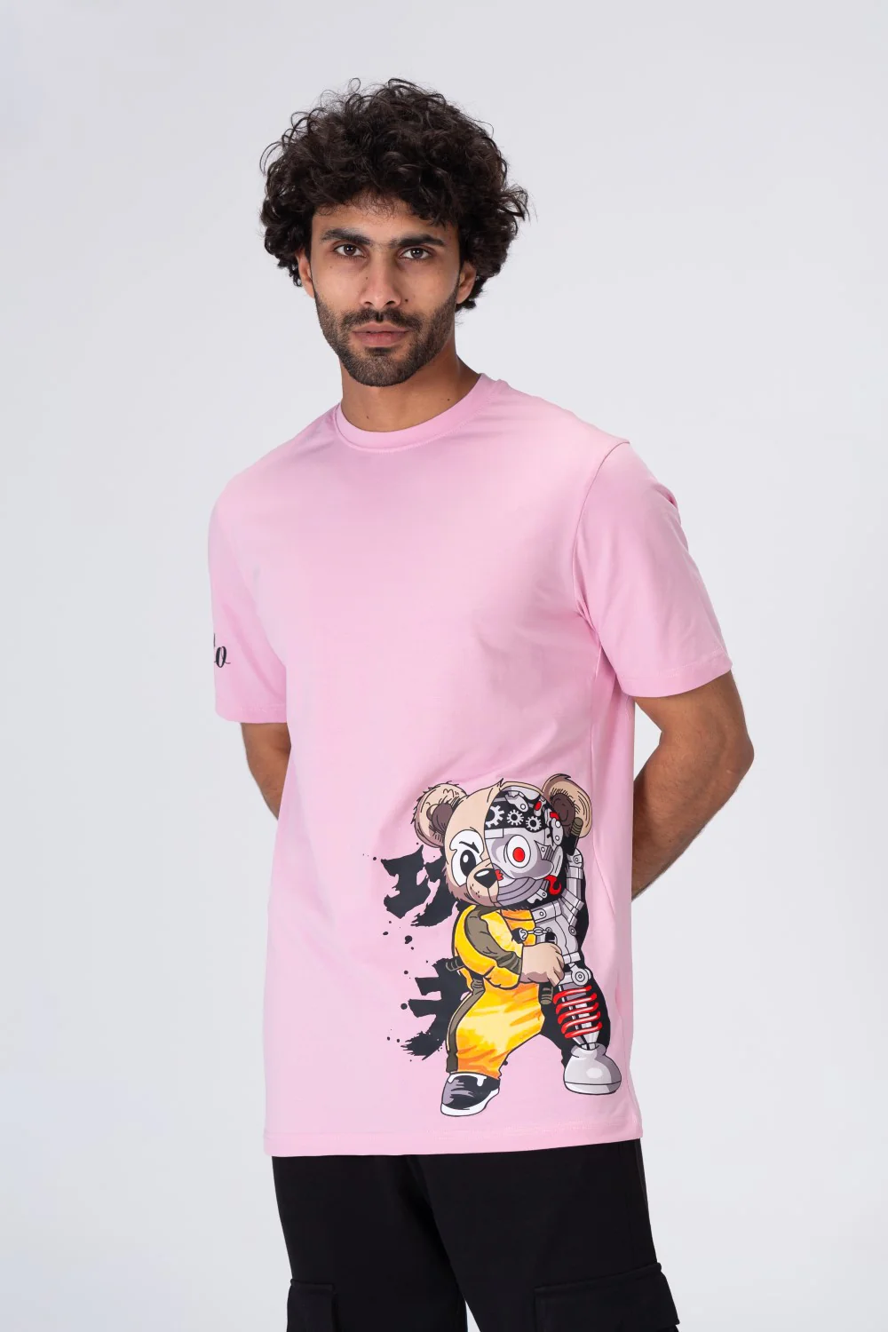 Mens Regular Fit Round Neck Printed T-shirt - Image 9