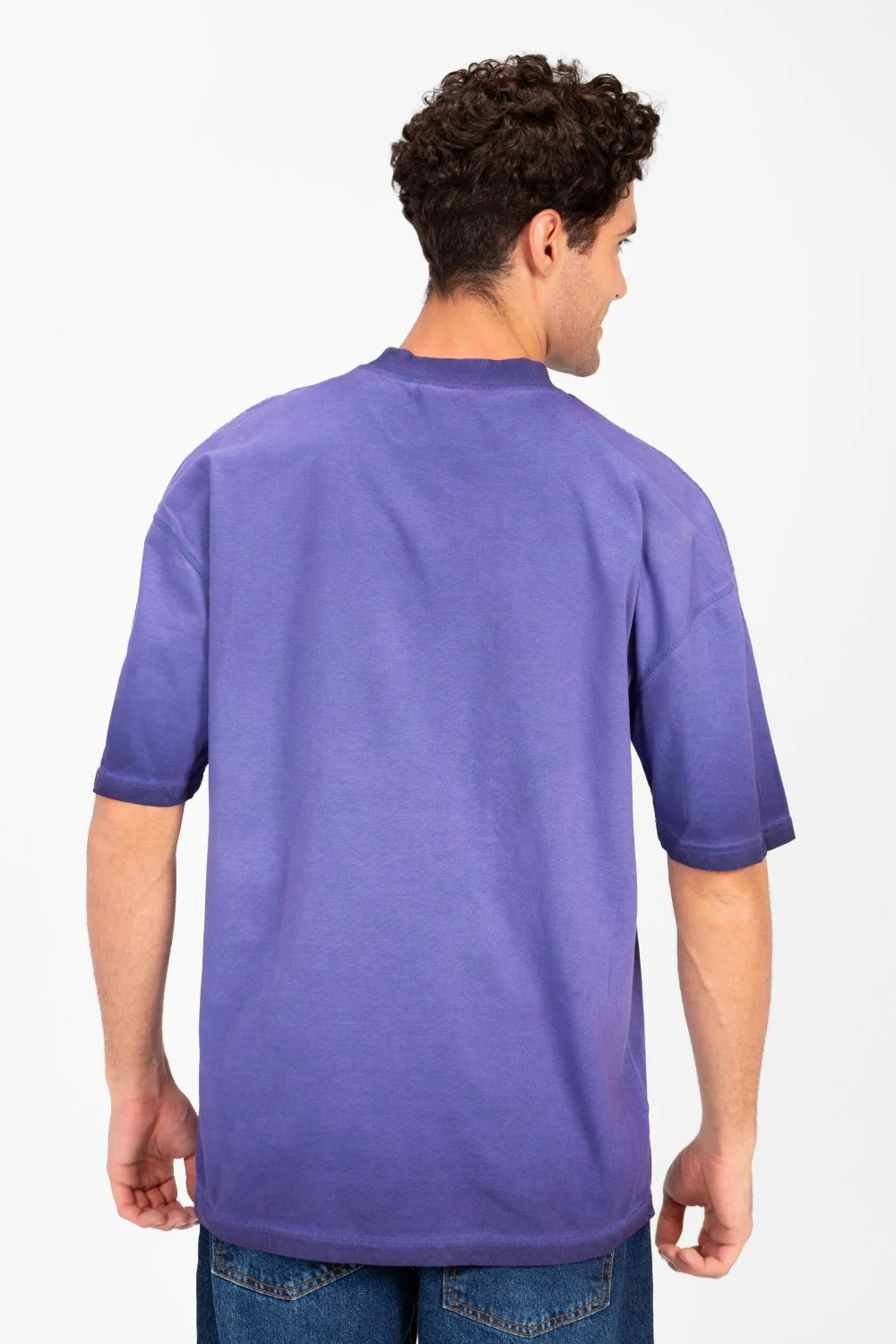 Men's Round Basic Oversized Half Sleeve T-Shirt - Image 10