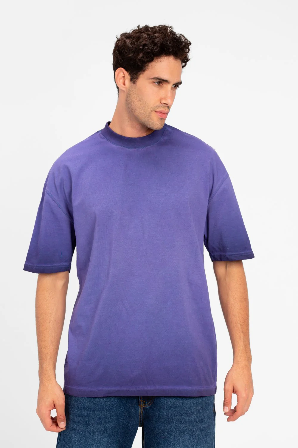 Men's Round Basic Oversized Half Sleeve T-Shirt - Image 11