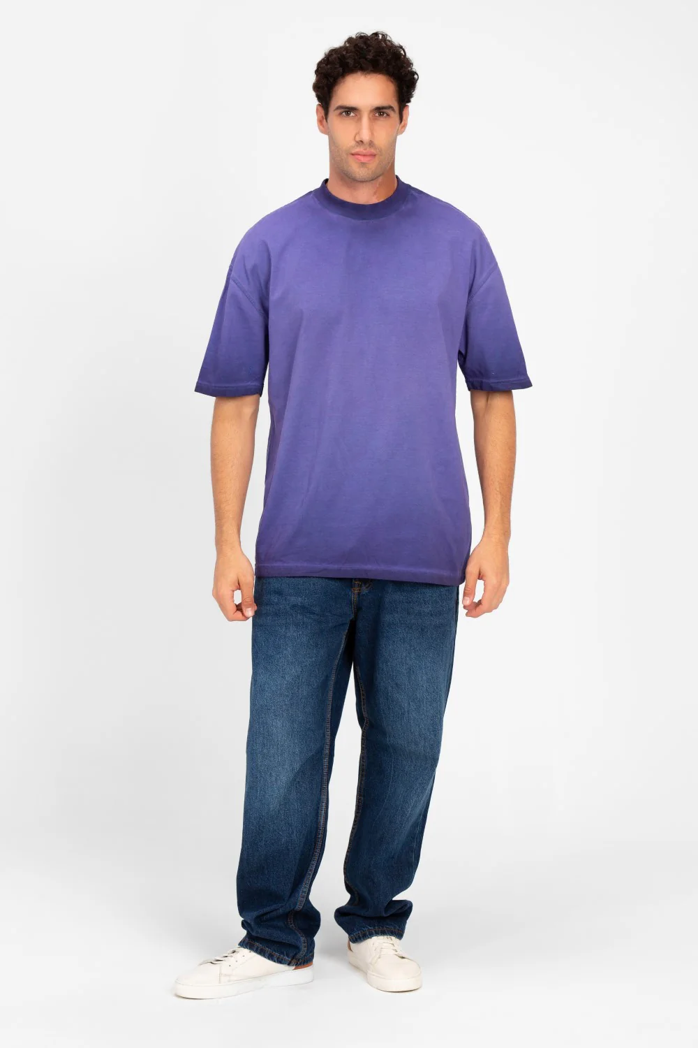 Men's Round Basic Oversized Half Sleeve T-Shirt - Image 12