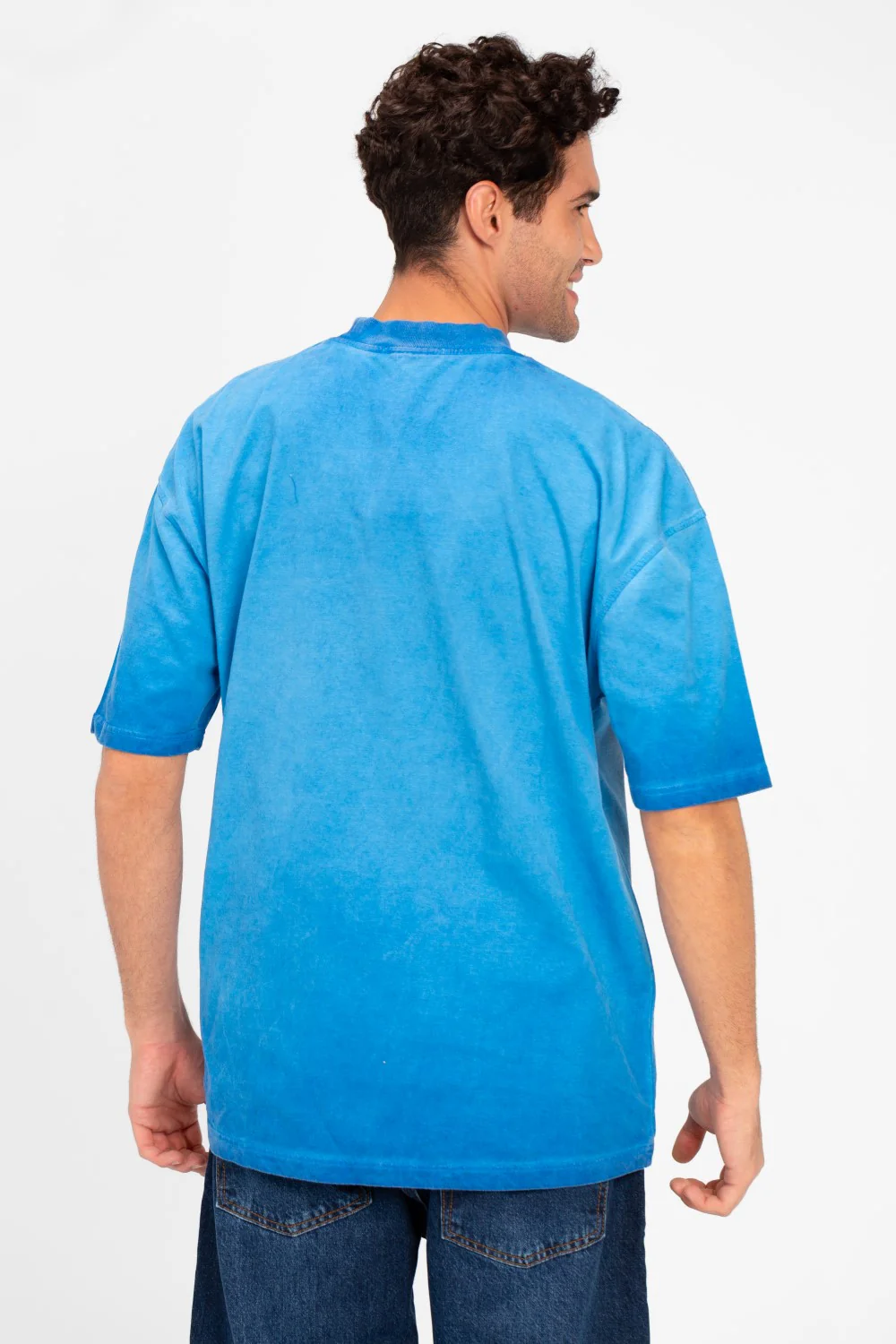 Men's Round Basic Oversized Half Sleeve T-Shirt - Image 6
