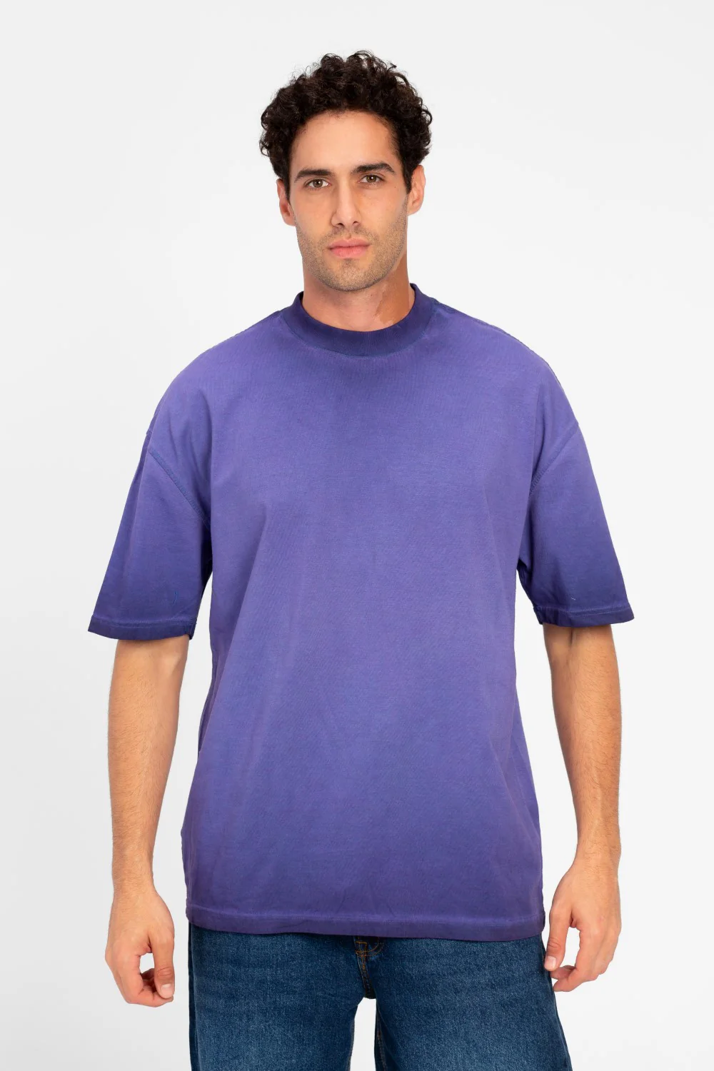 Men's Round Basic Oversized Half Sleeve T-Shirt - Image 9