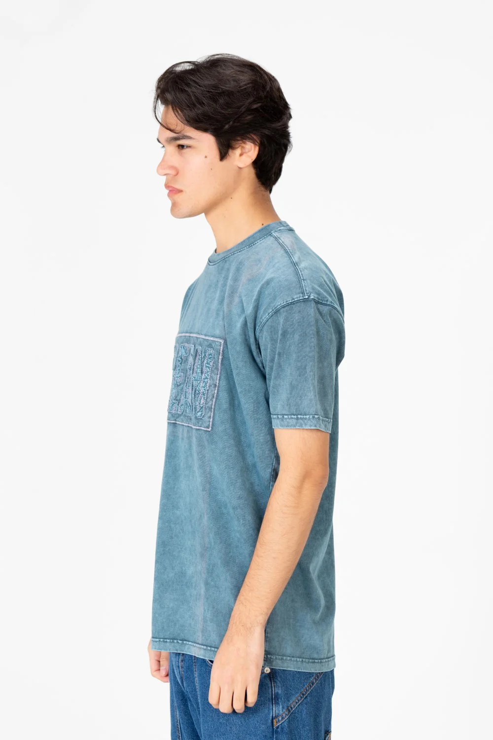 Men's Round Neck Half Sleeve Washed T-Shirt - Image 11
