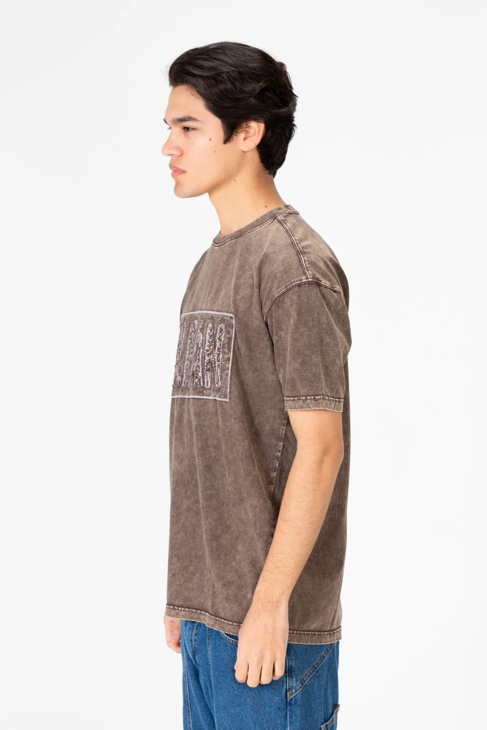Men's Round Neck Half Sleeve Washed T-Shirt - Image 3