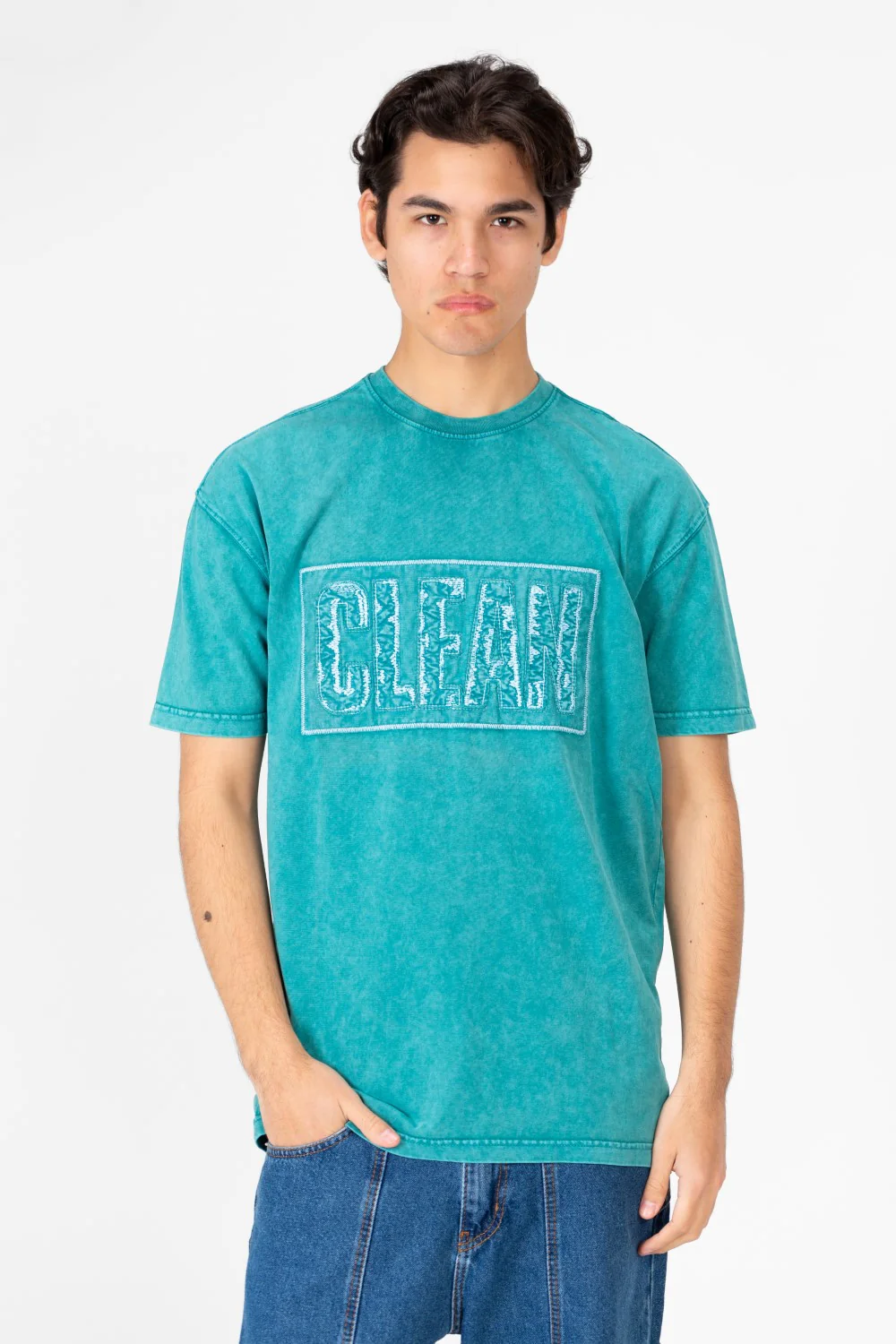 Men's Round Neck Half Sleeve Washed T-Shirt - Image 5