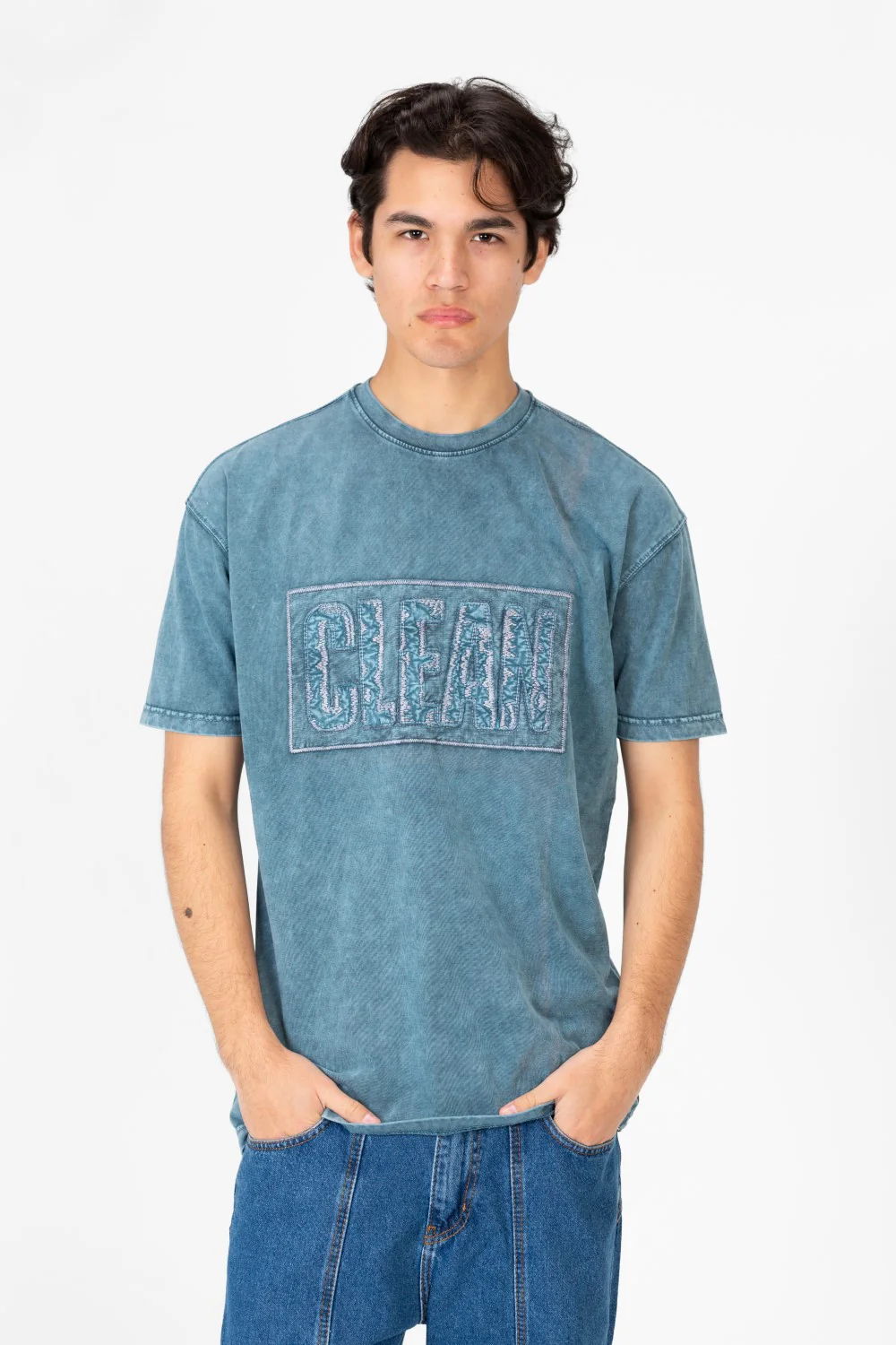 Men's Round Neck Half Sleeve Washed T-Shirt - Image 9