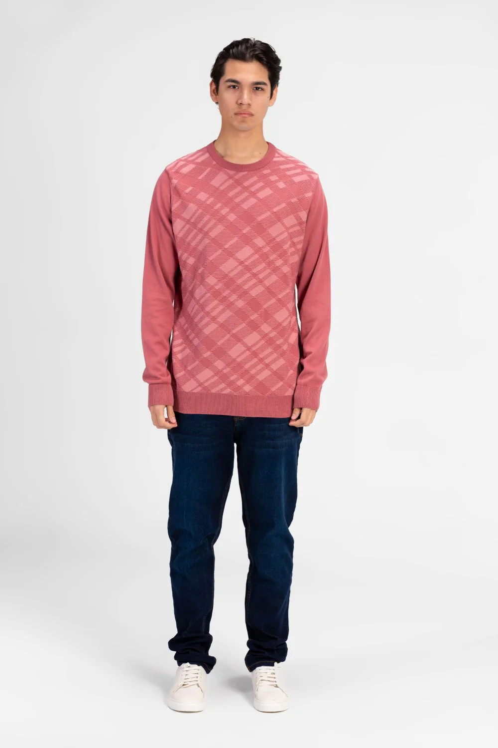 Men's Round Neck Long Sleeves Pullover Made Of Cotton Material - Image 7