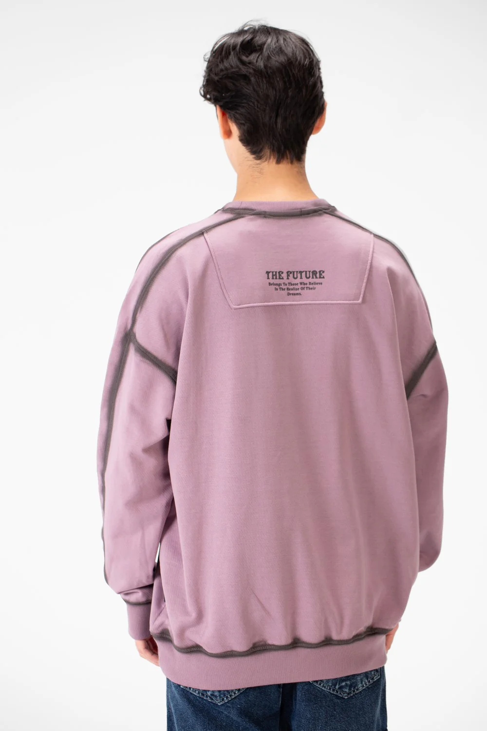 Men's Round Neck Oversize Sweatshirt In Modern Cut - Image 6