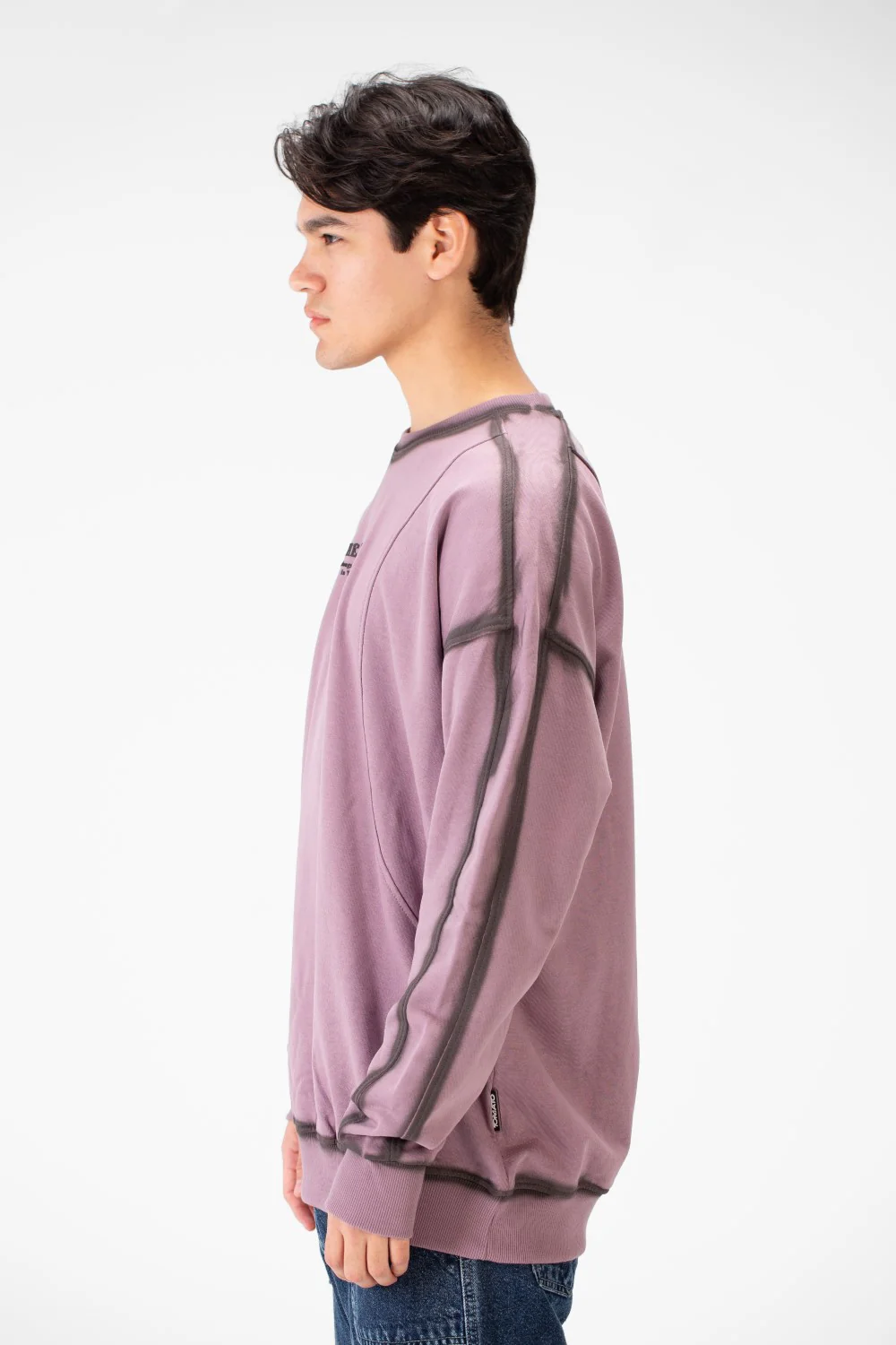 Men's Round Neck Oversize Sweatshirt In Modern Cut - Image 7