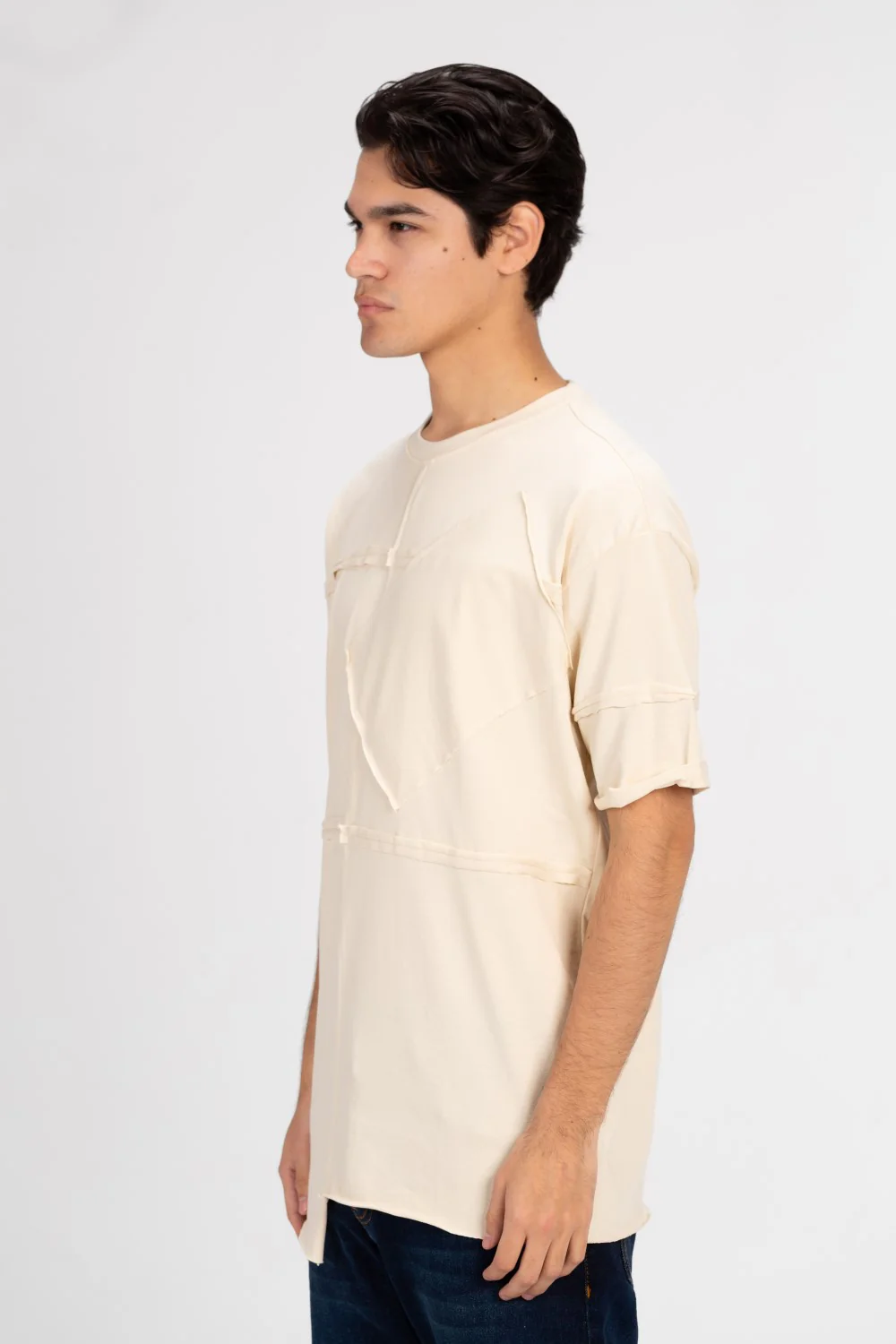 Men's Round Neck Oversized T-shirt In Modern Cut - Image 3